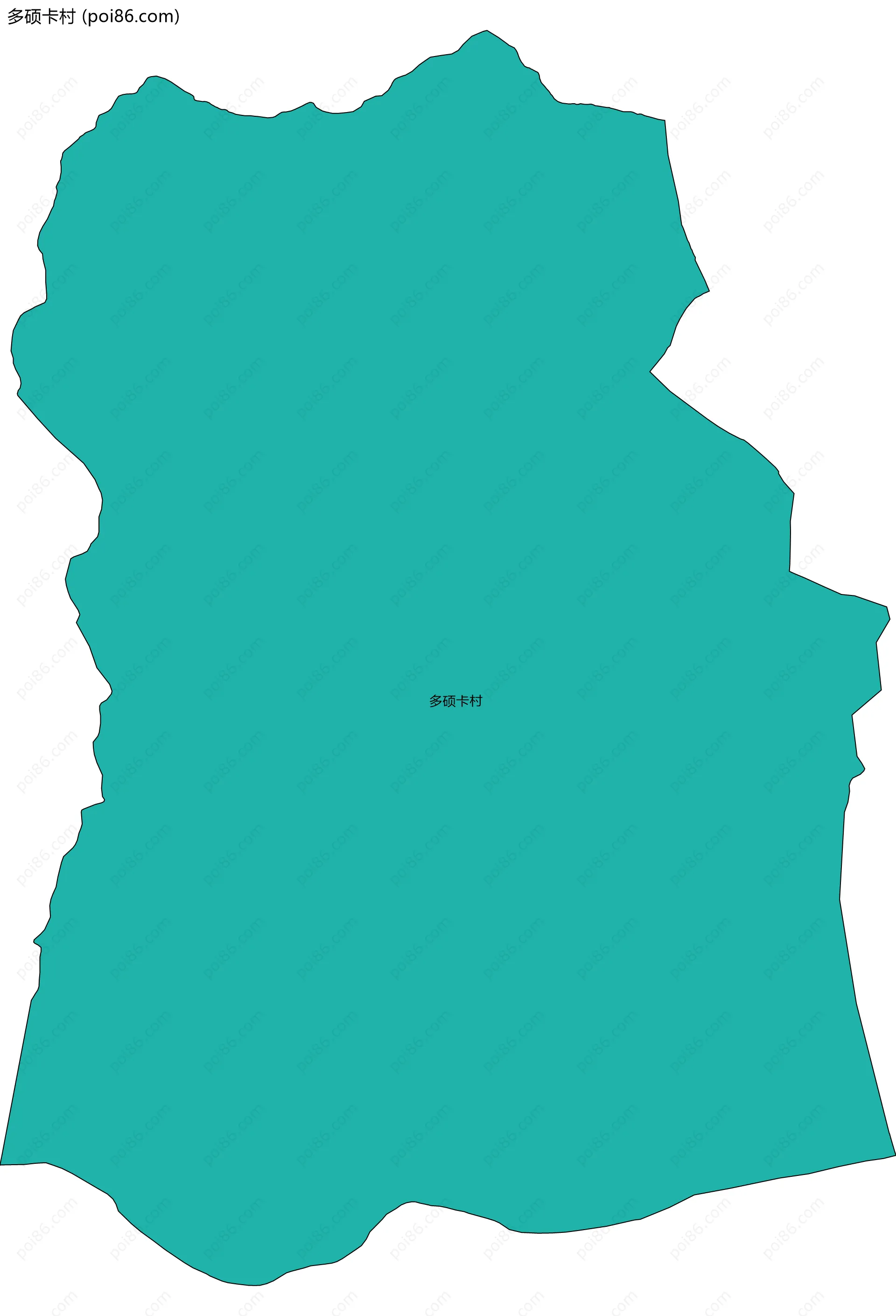 多硕卡村边界地图