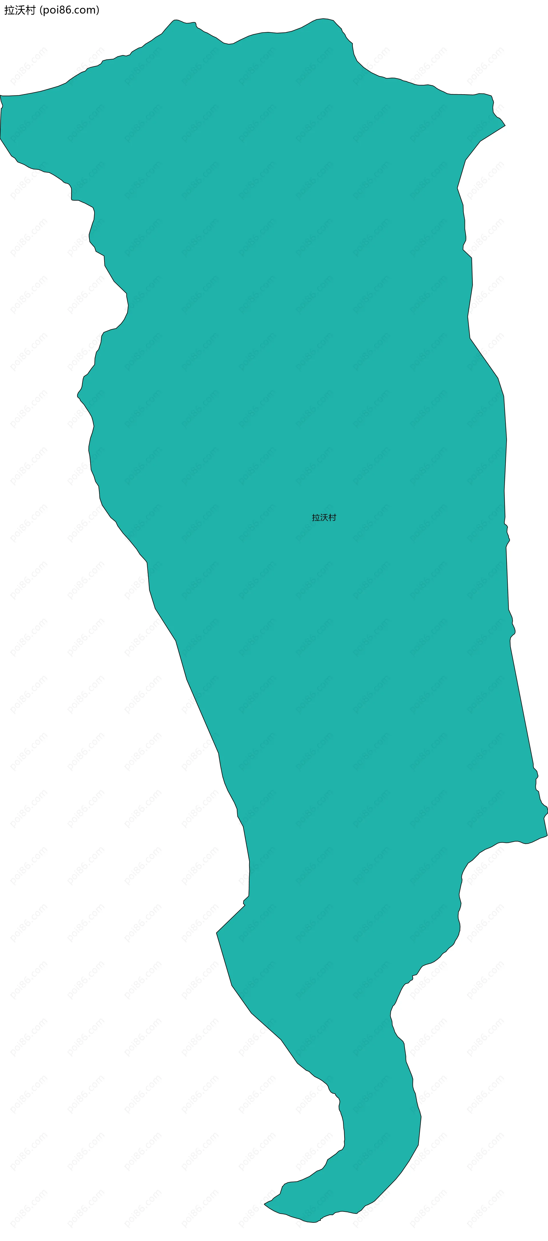 拉沃村边界地图