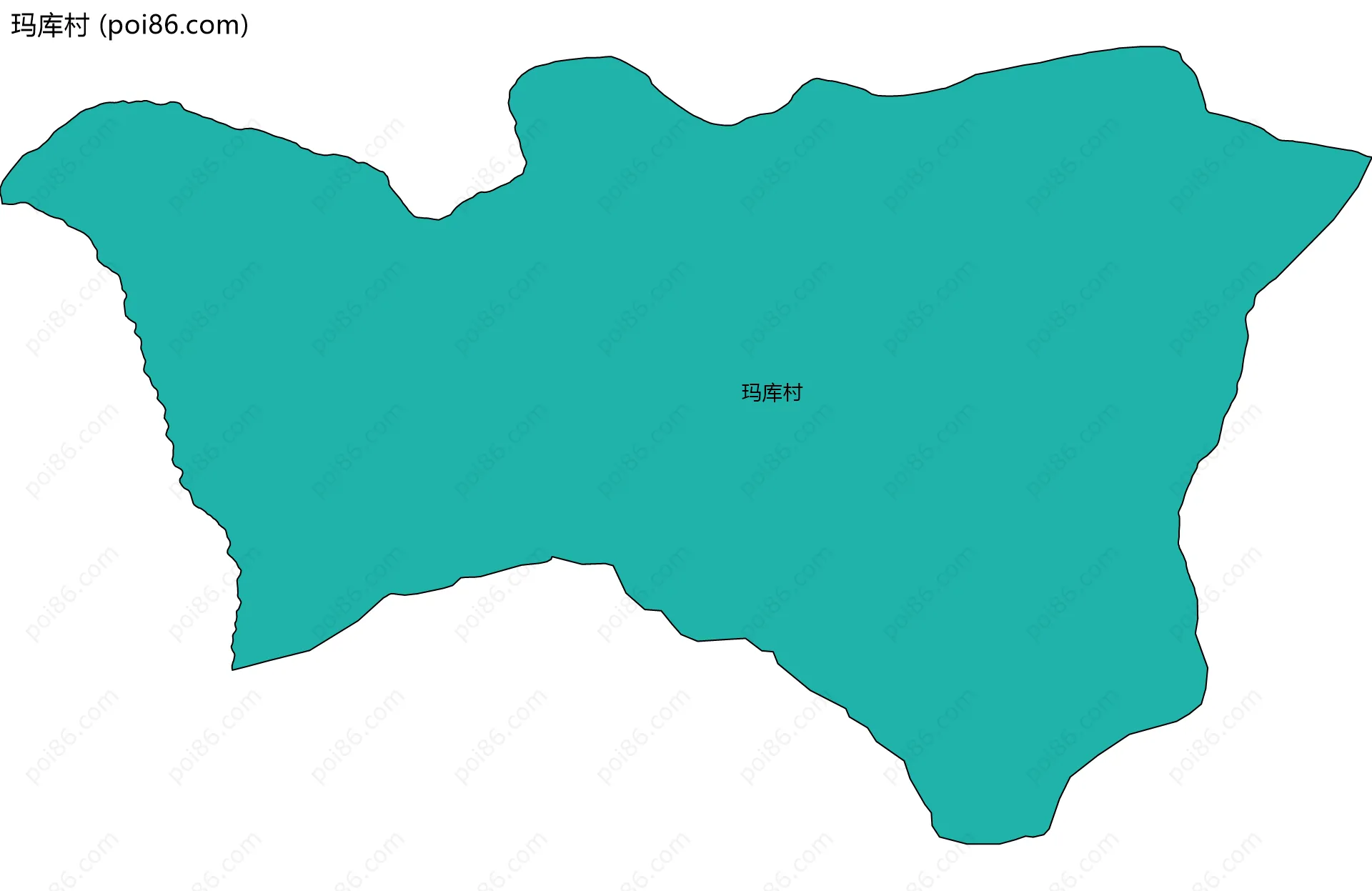 玛库村边界地图