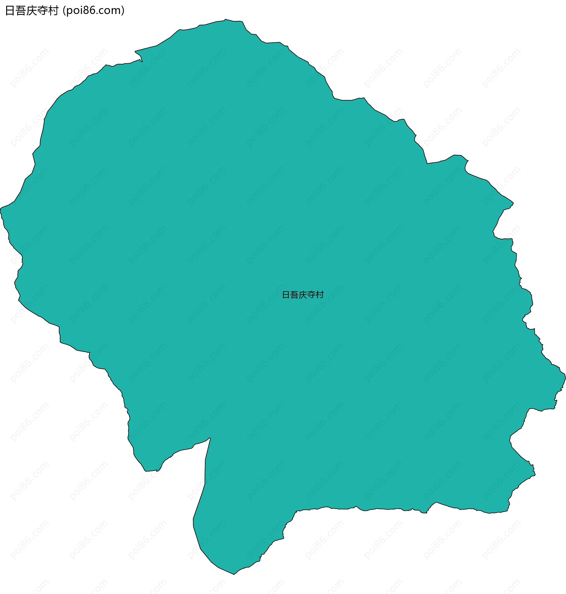日吾庆夺村边界地图