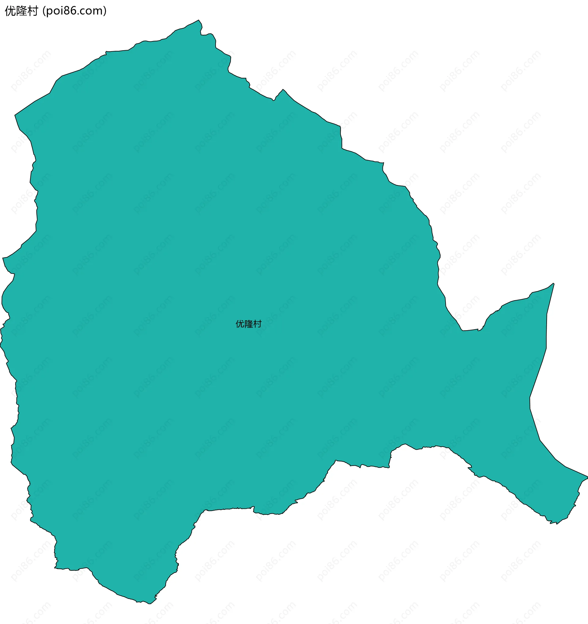 优隆村边界地图