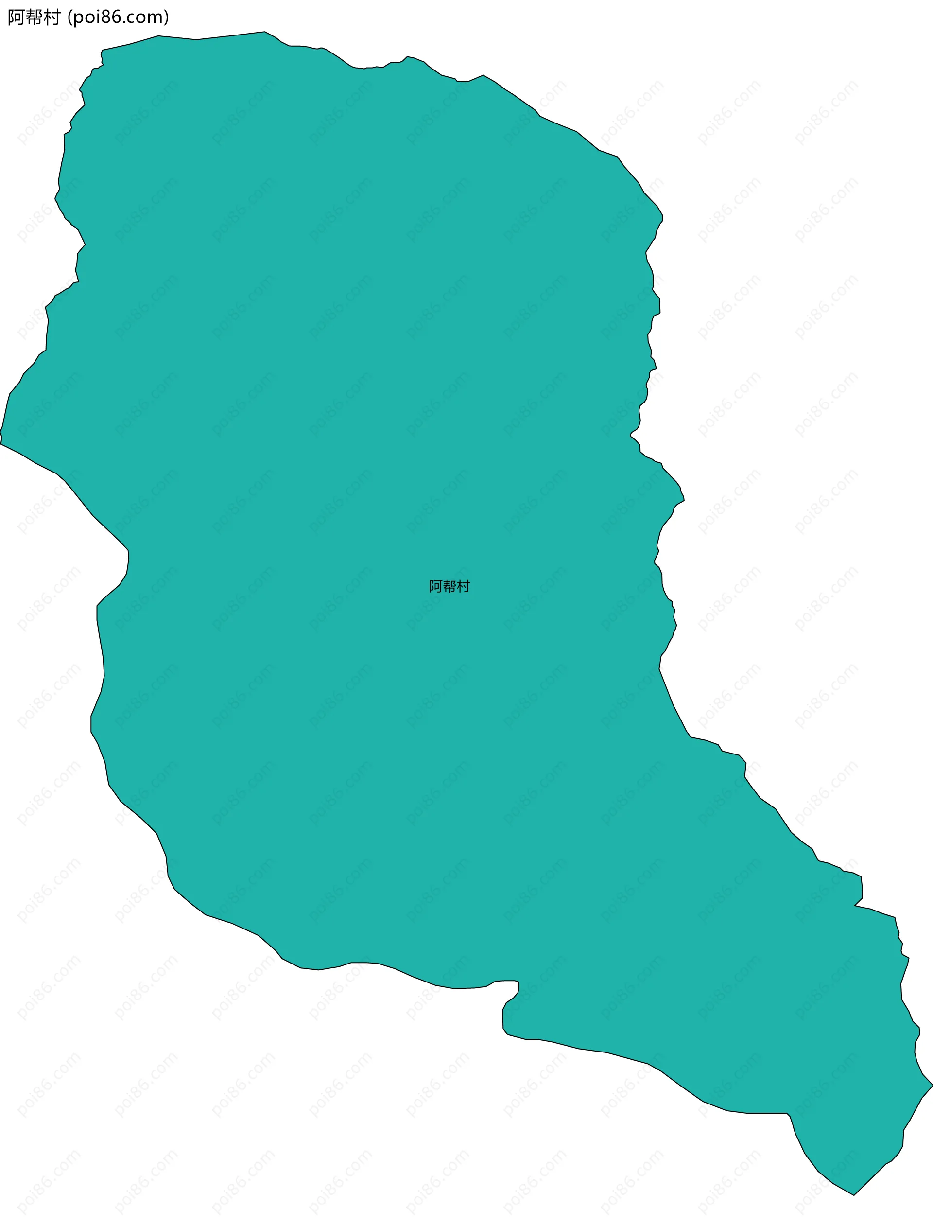 阿帮村边界地图