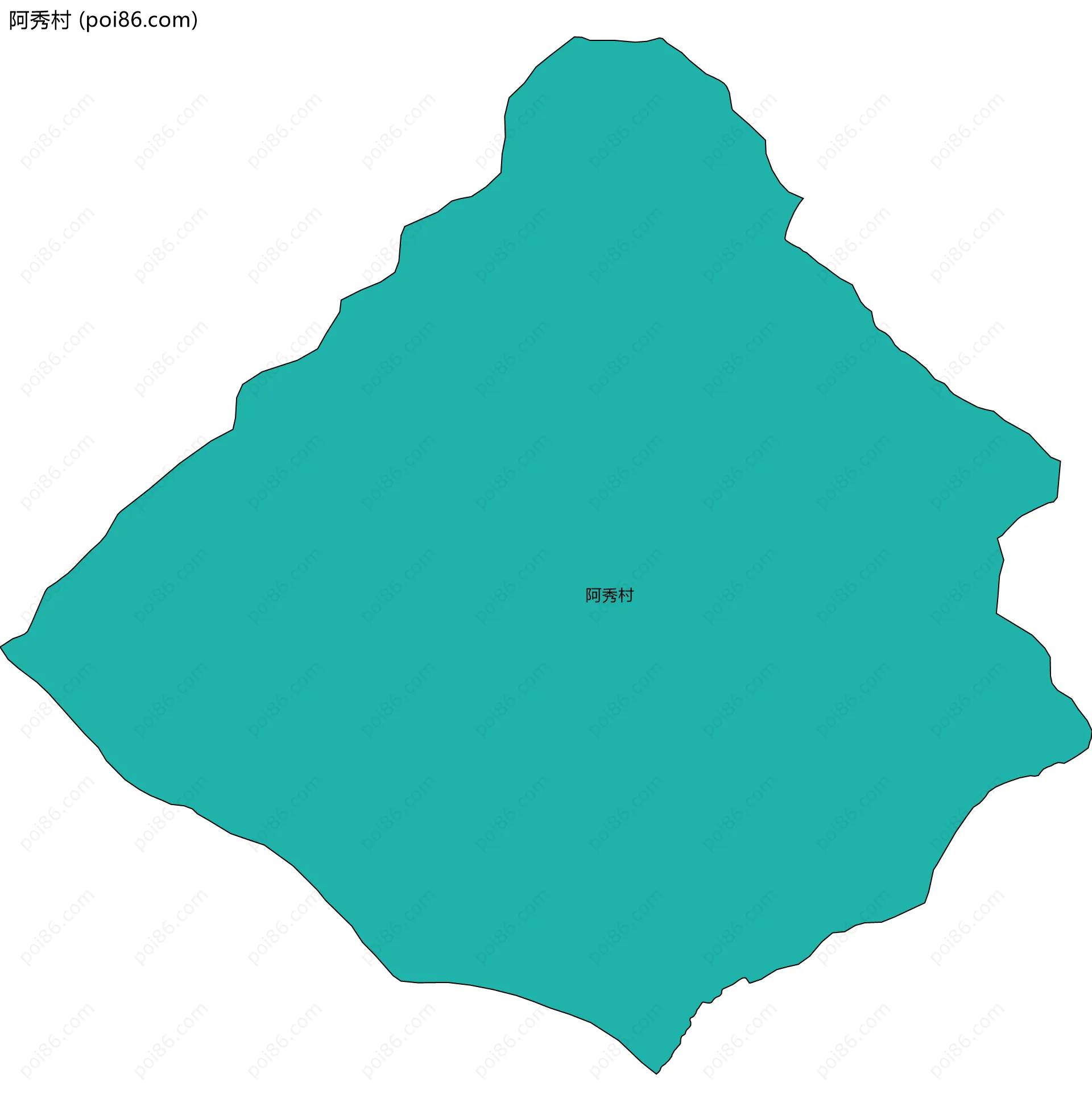 阿秀村边界地图