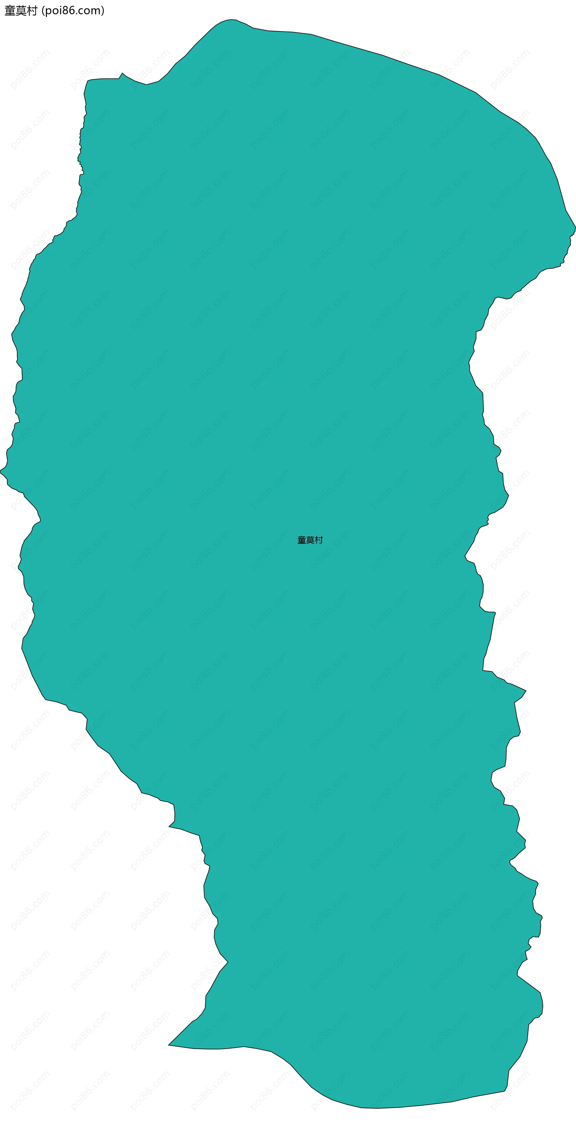 童莫村边界地图