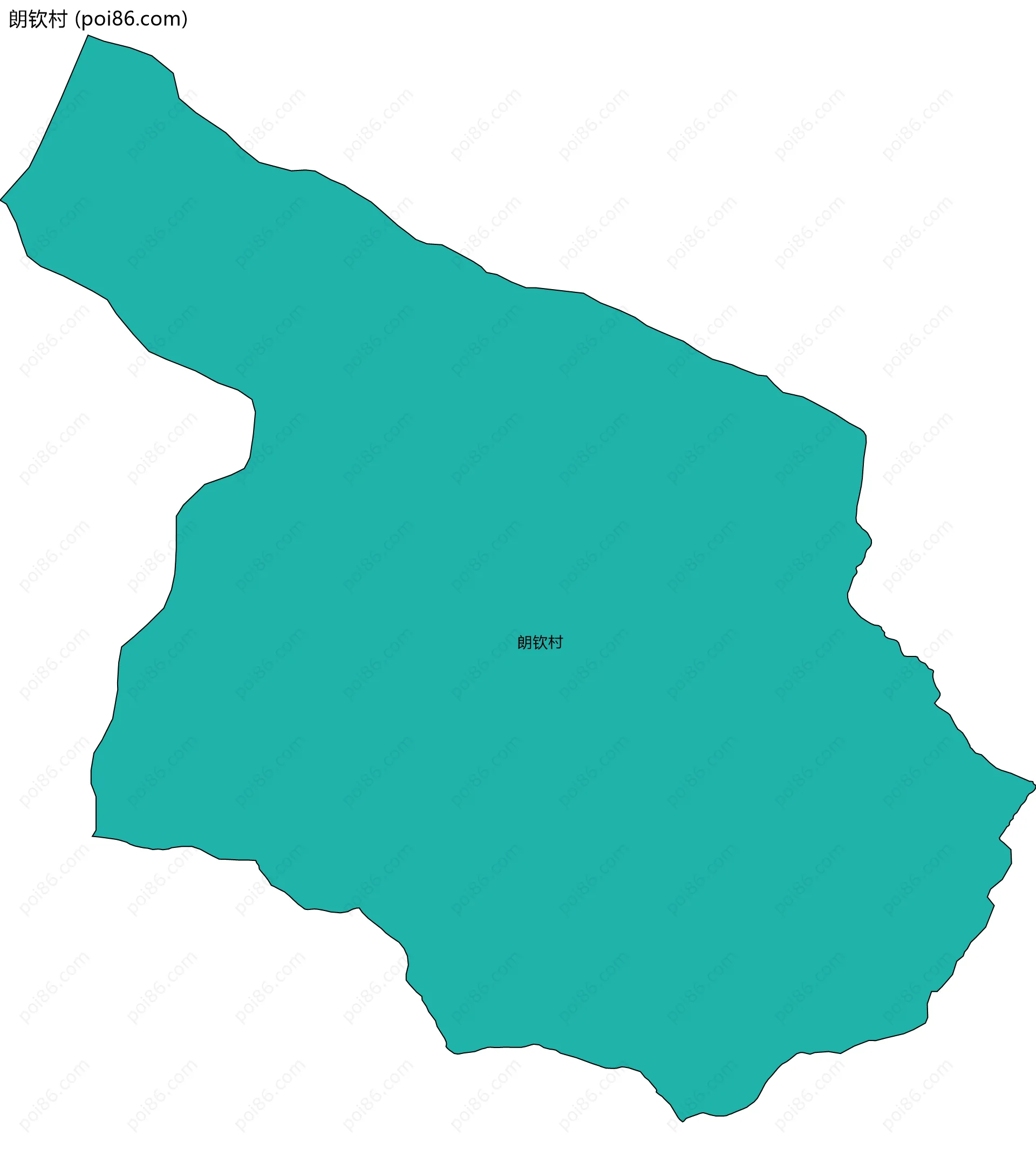 朗钦村边界地图