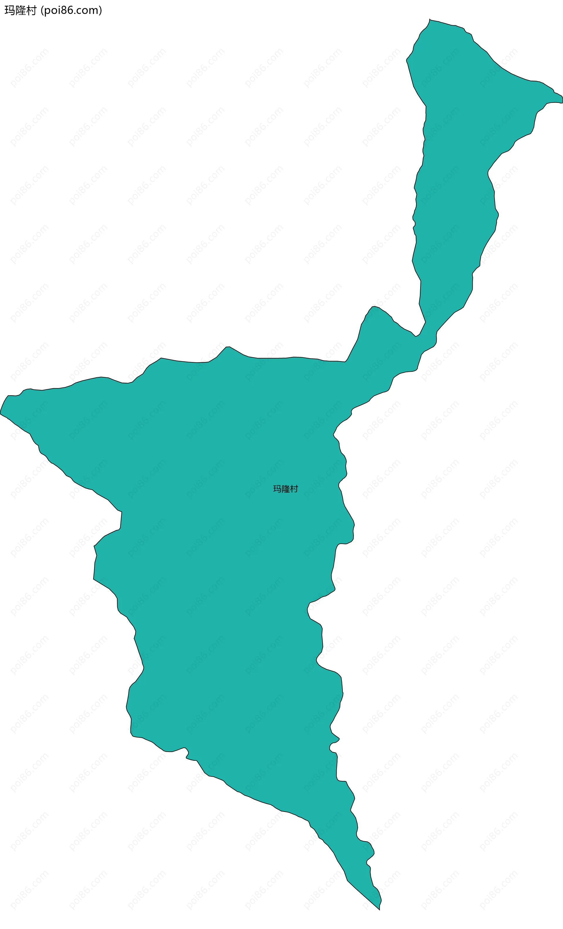 玛隆村边界地图