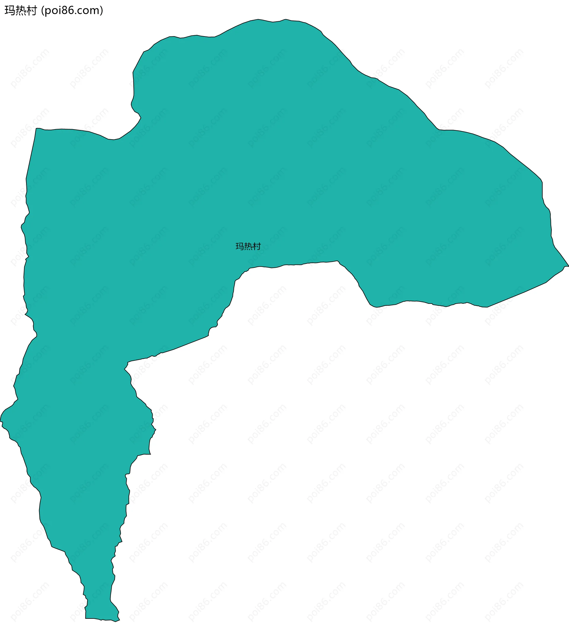 玛热村边界地图