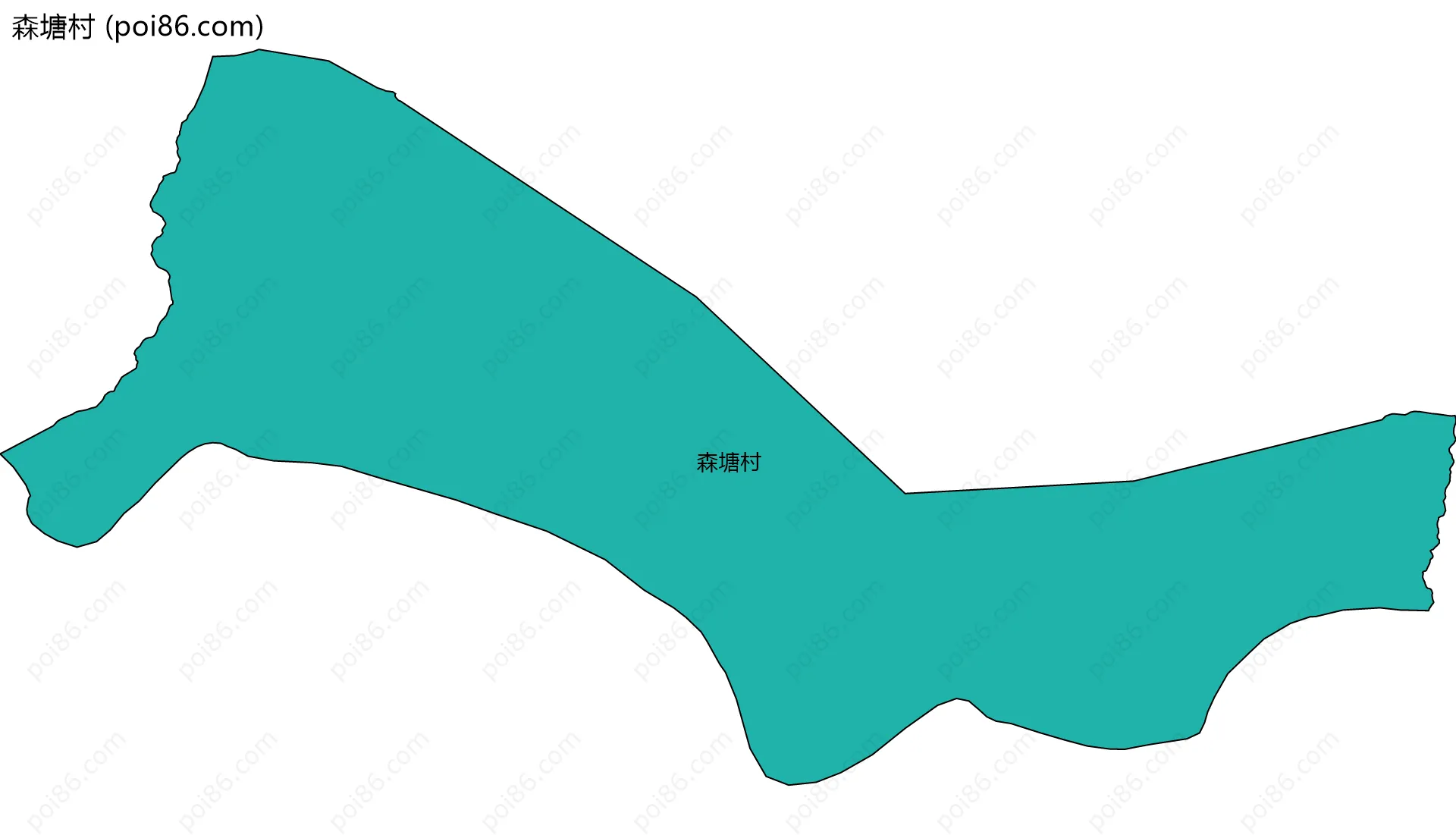 森塘村边界地图