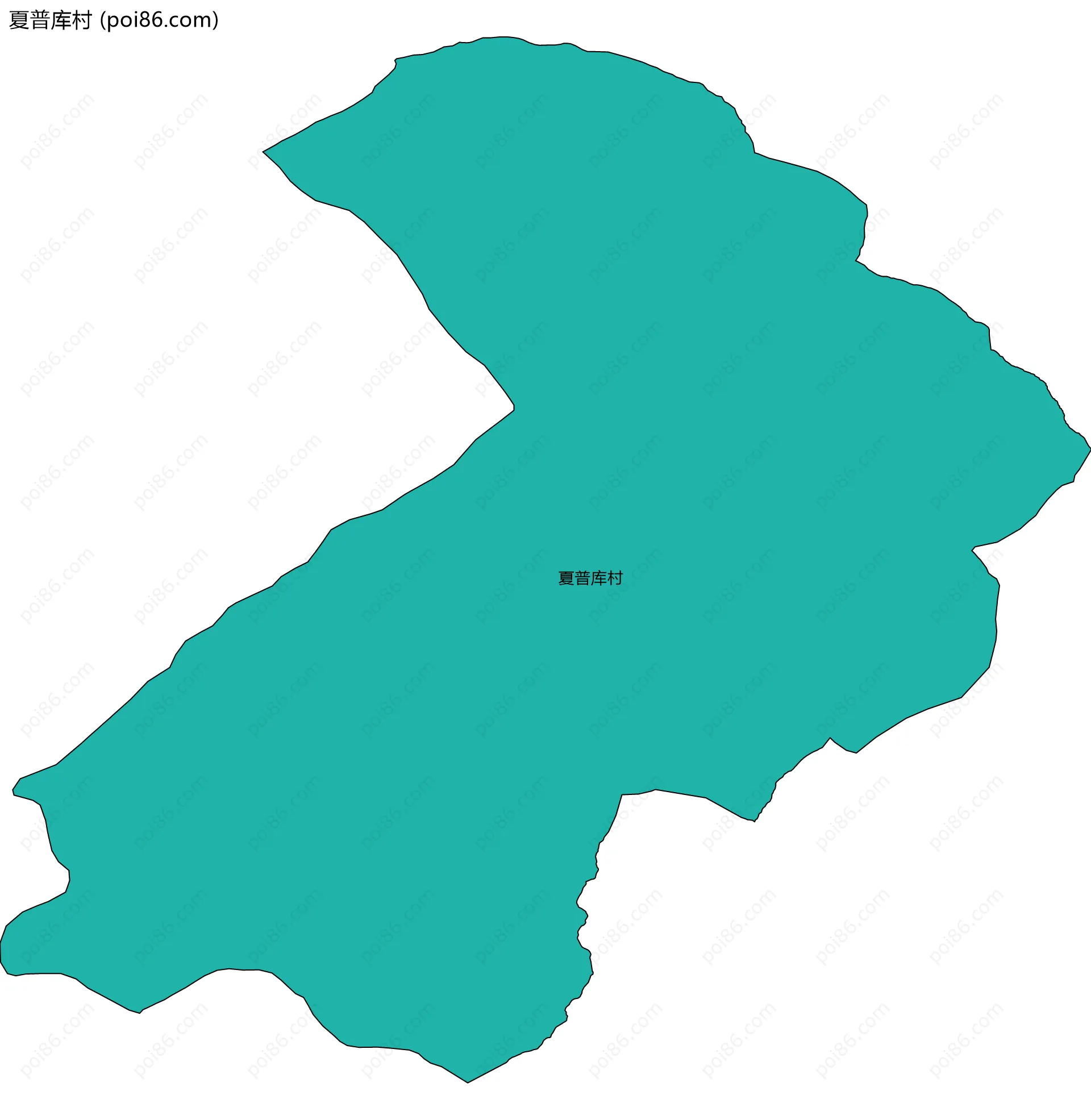 夏普库村边界地图