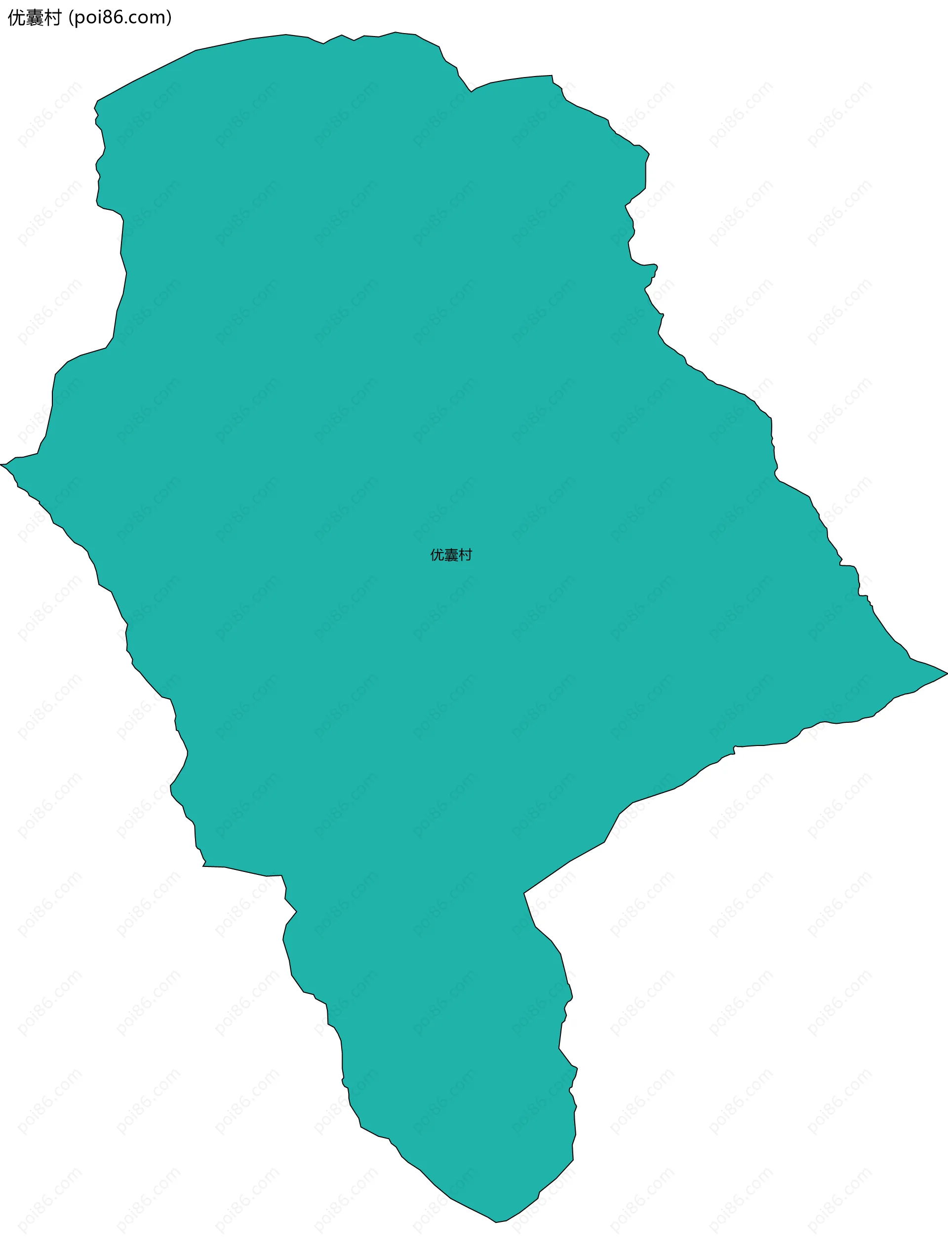 优囊村边界地图