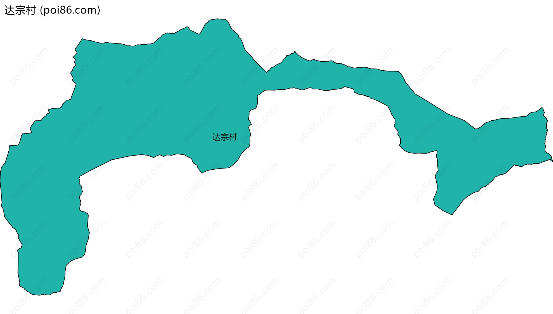 达宗村边界地图