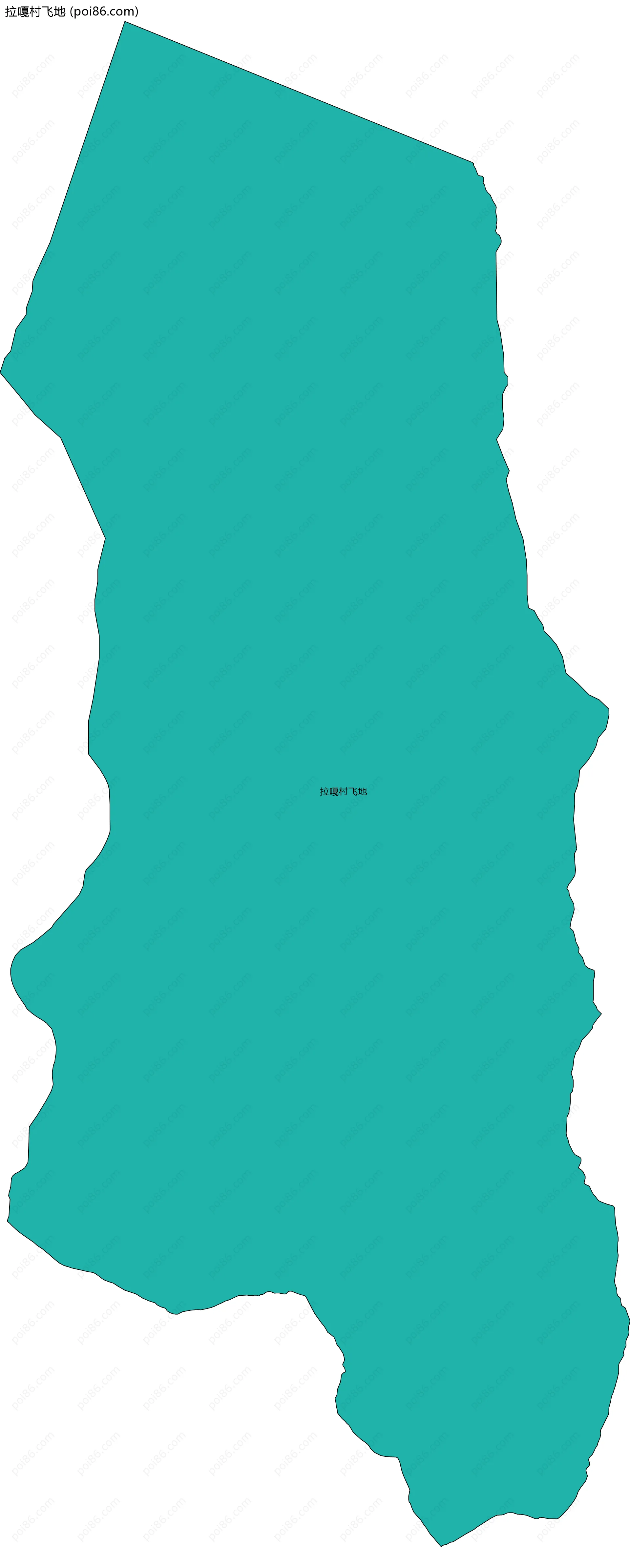 拉嘎村飞地边界地图