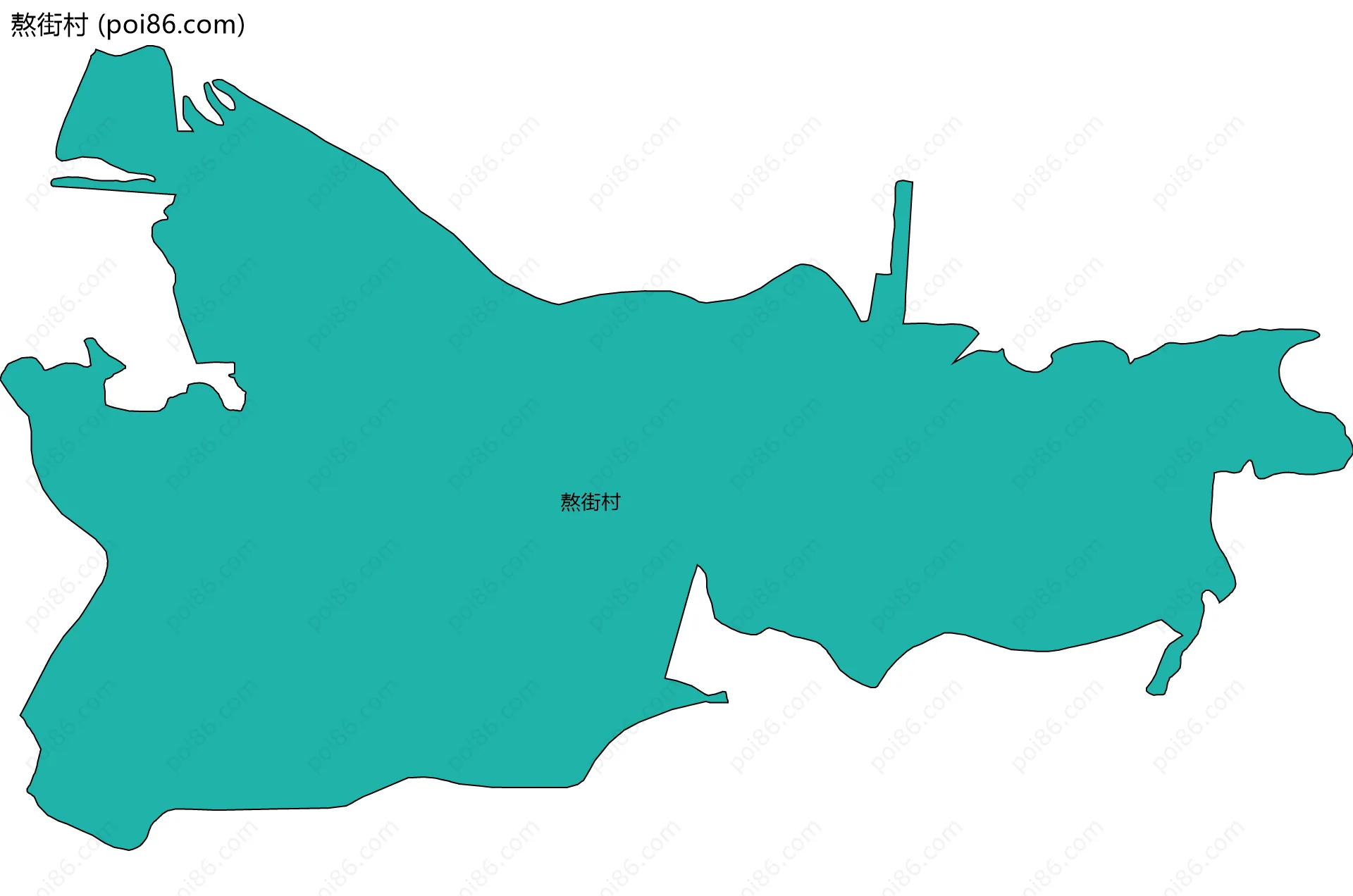 熬街村边界地图