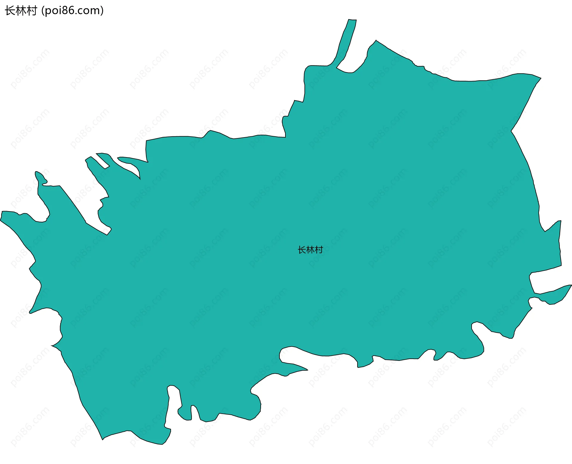 长林村边界地图