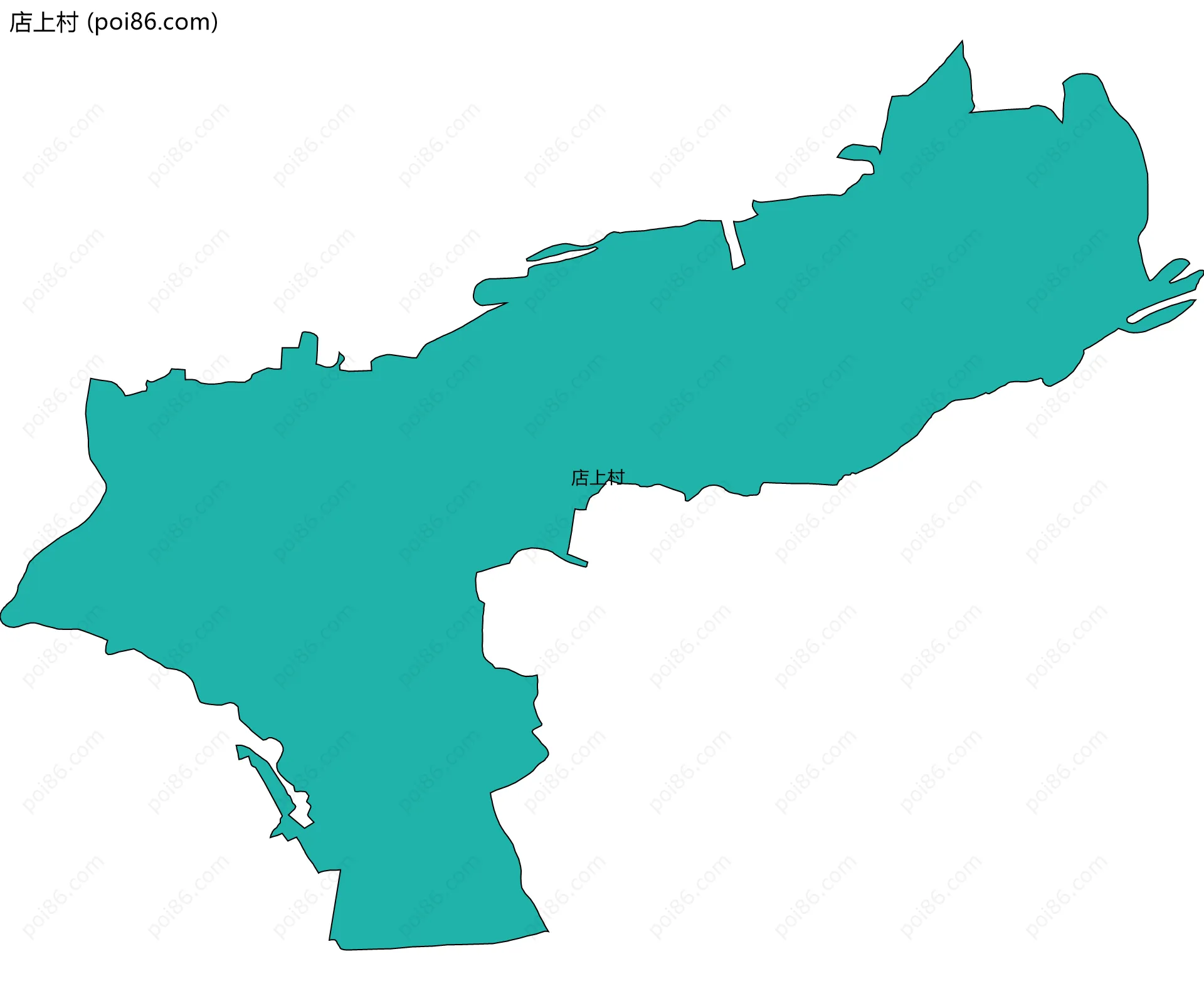 店上村边界地图