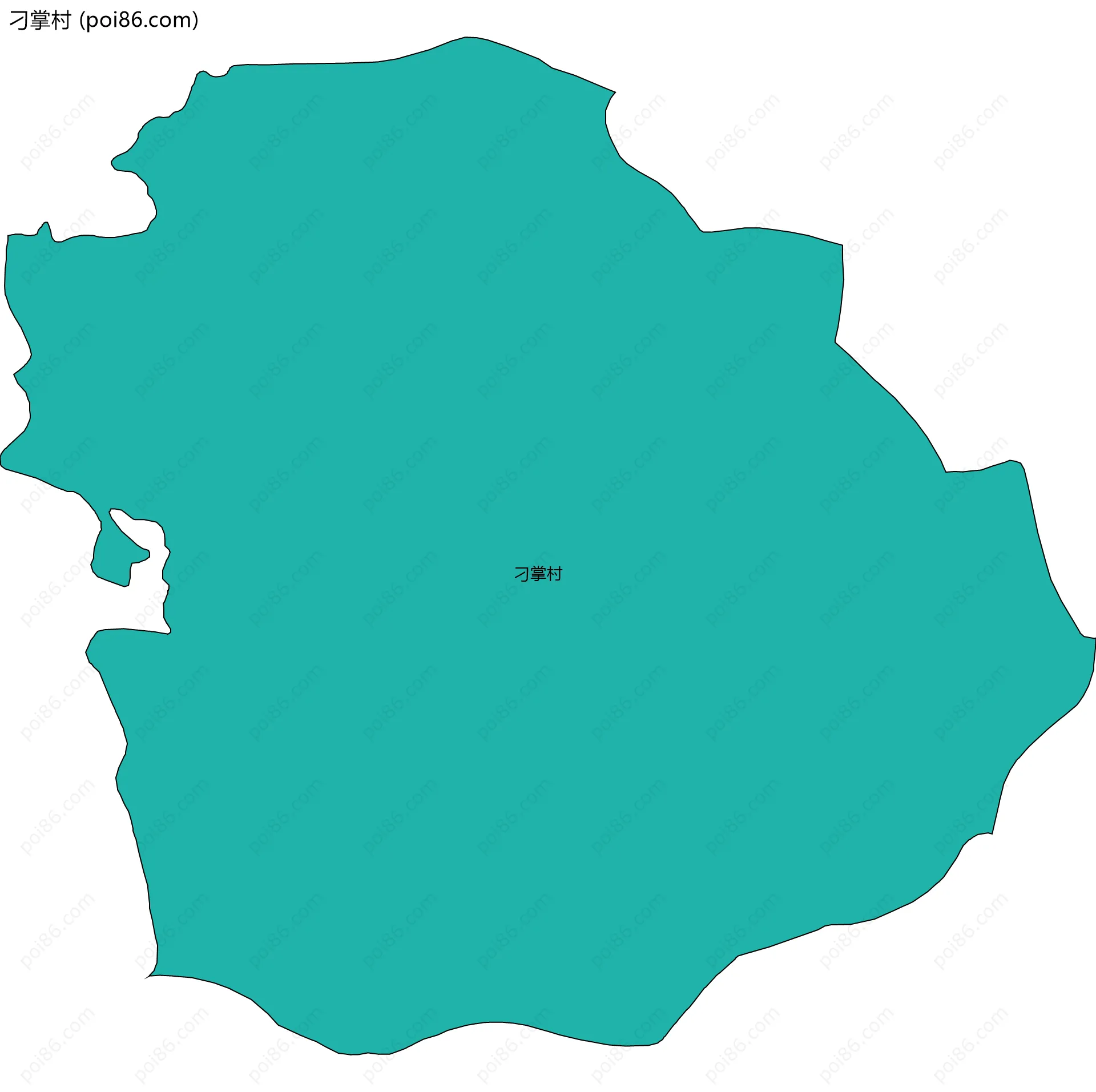 刁掌村边界地图