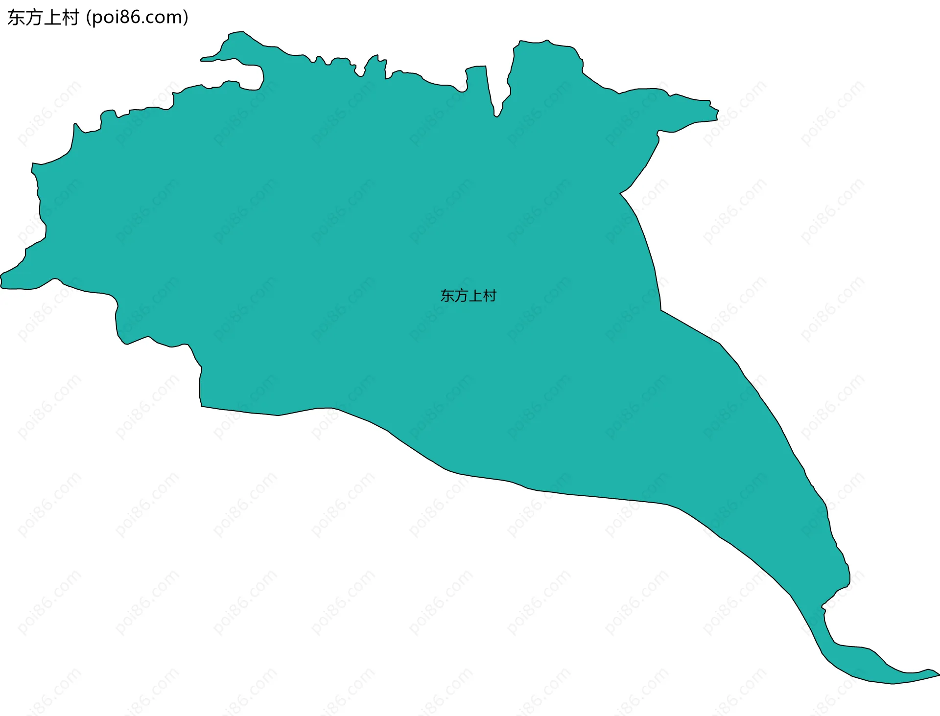 东方上村边界地图