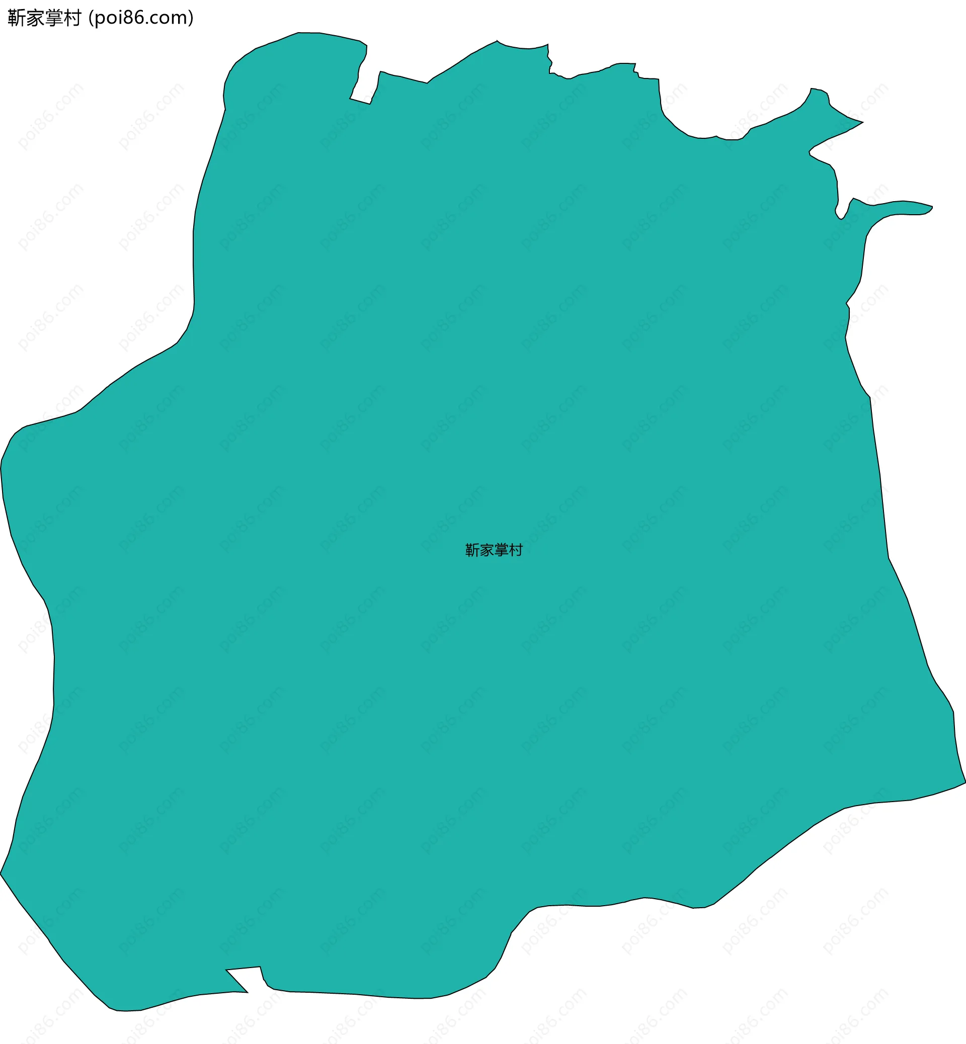 靳家掌村边界地图