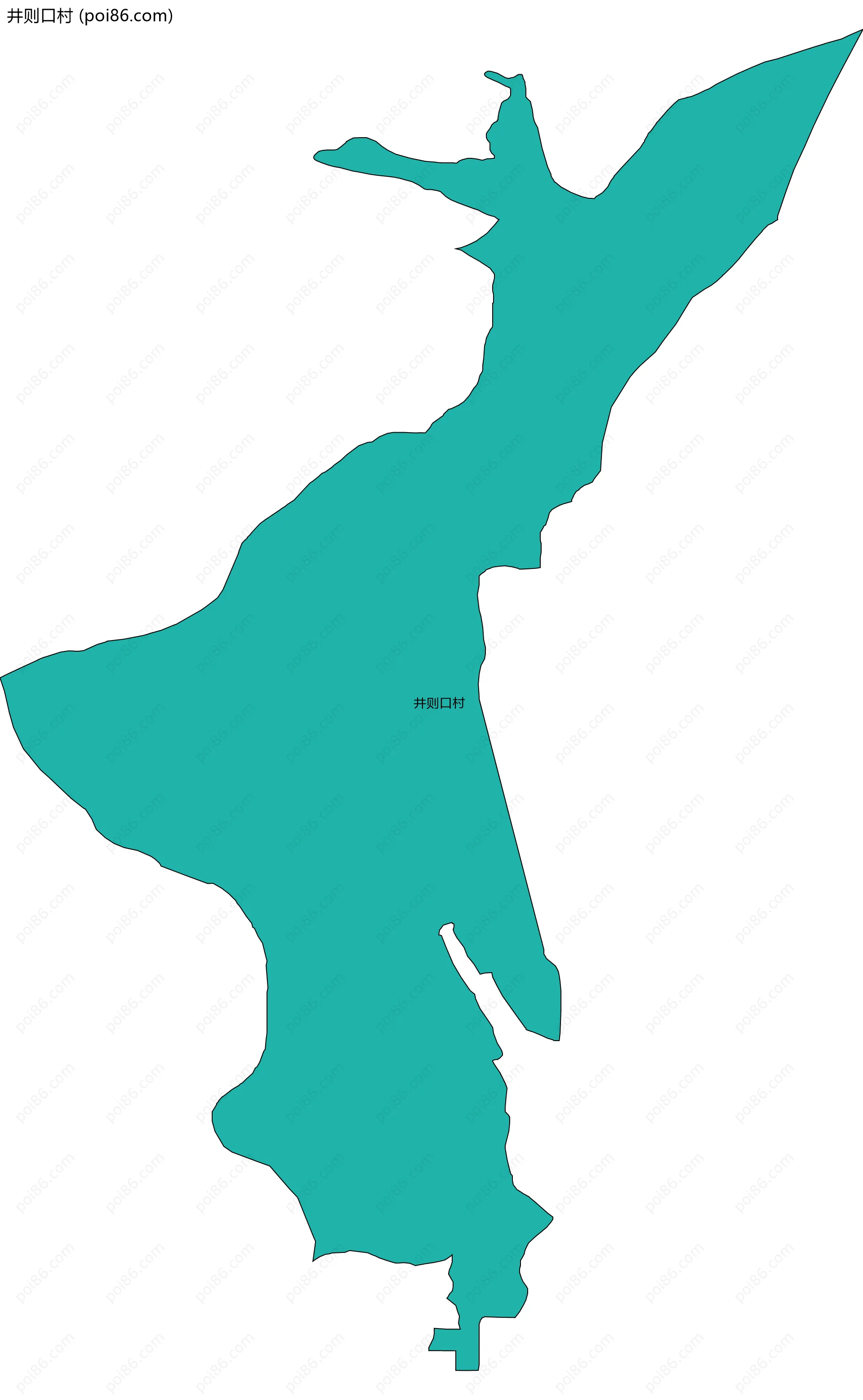 井则口村边界地图