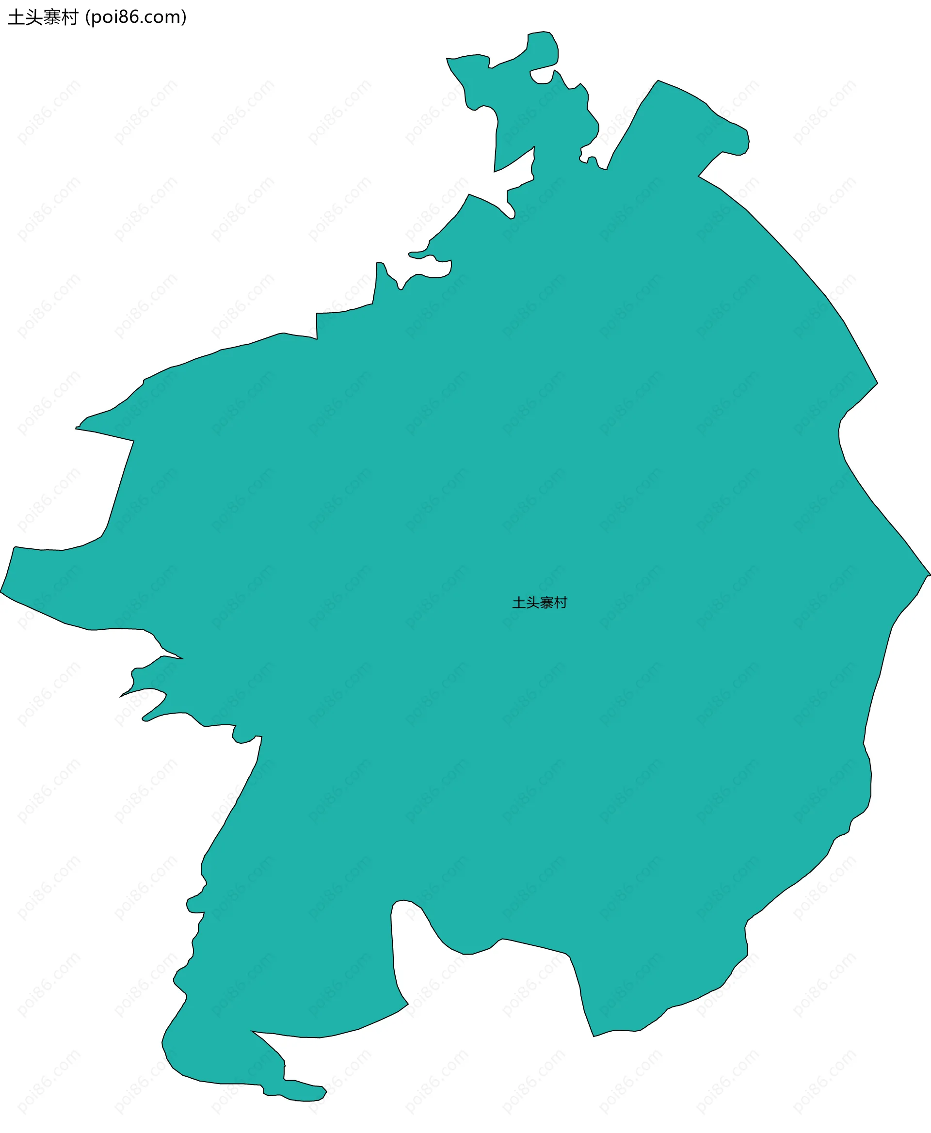 土头寨村边界地图