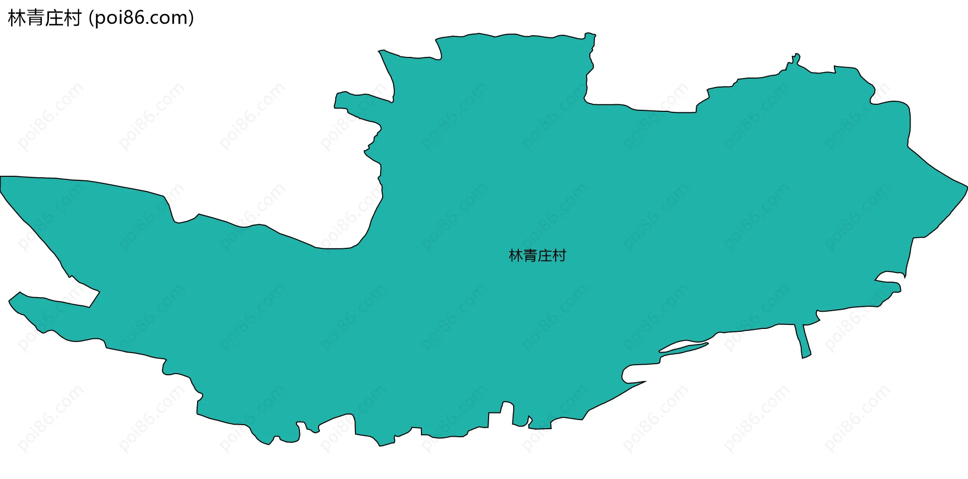 林青庄村边界地图