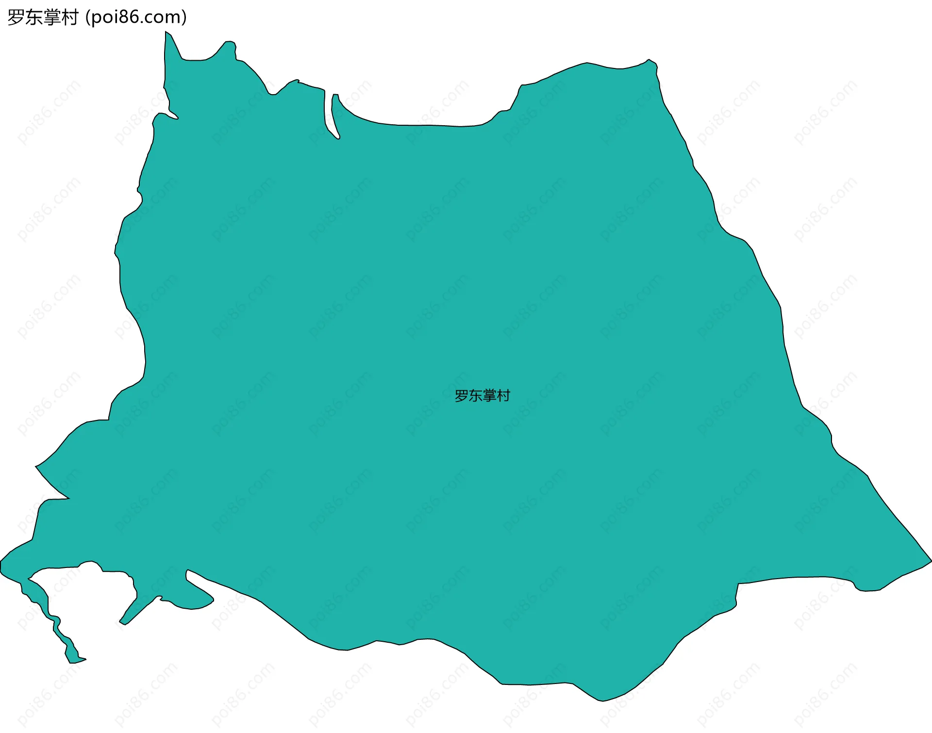 罗东掌村边界地图