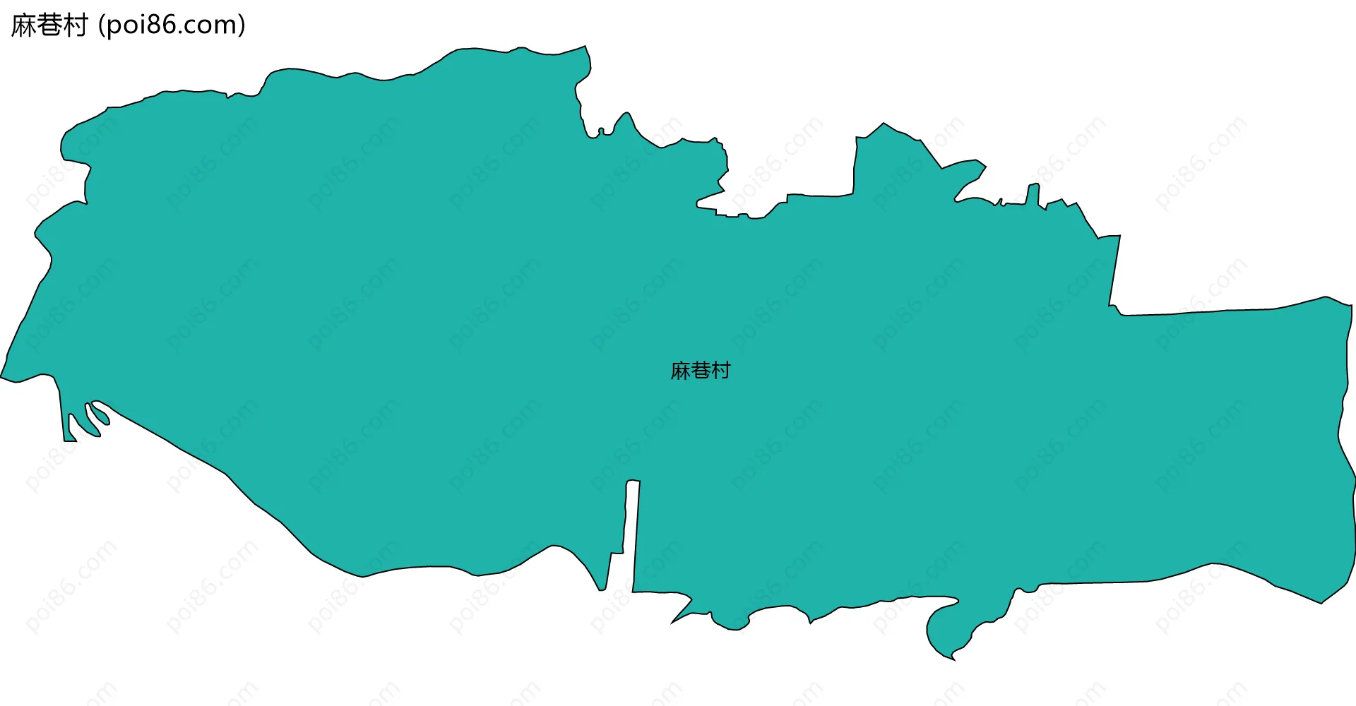 麻巷村边界地图