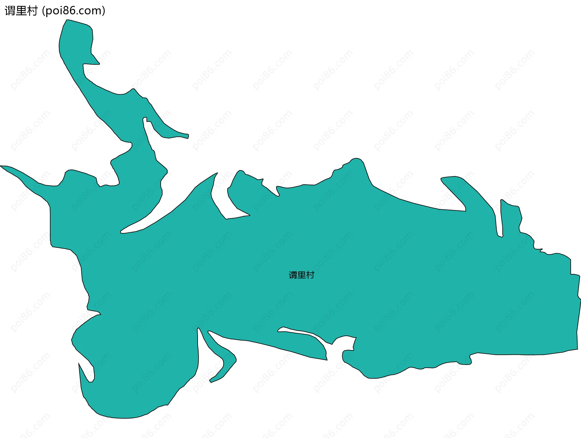 谓里村边界地图