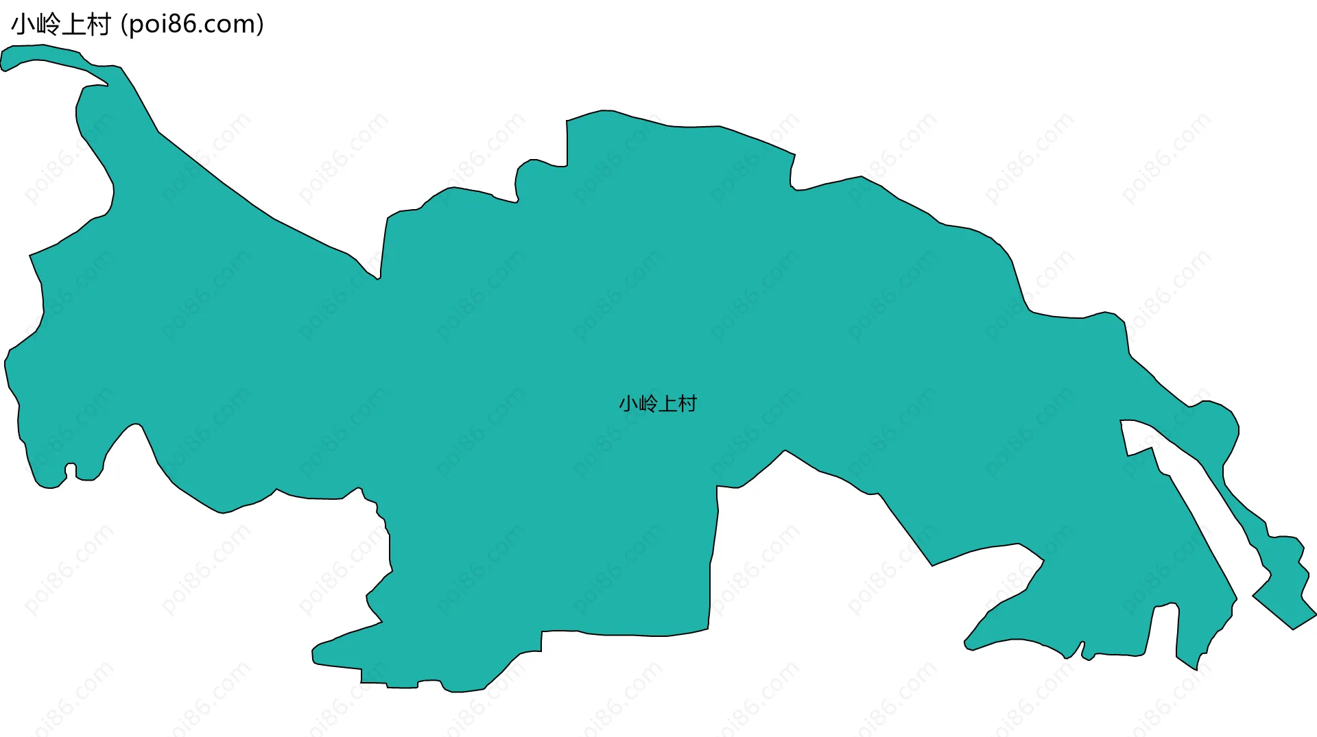 小岭上村边界地图