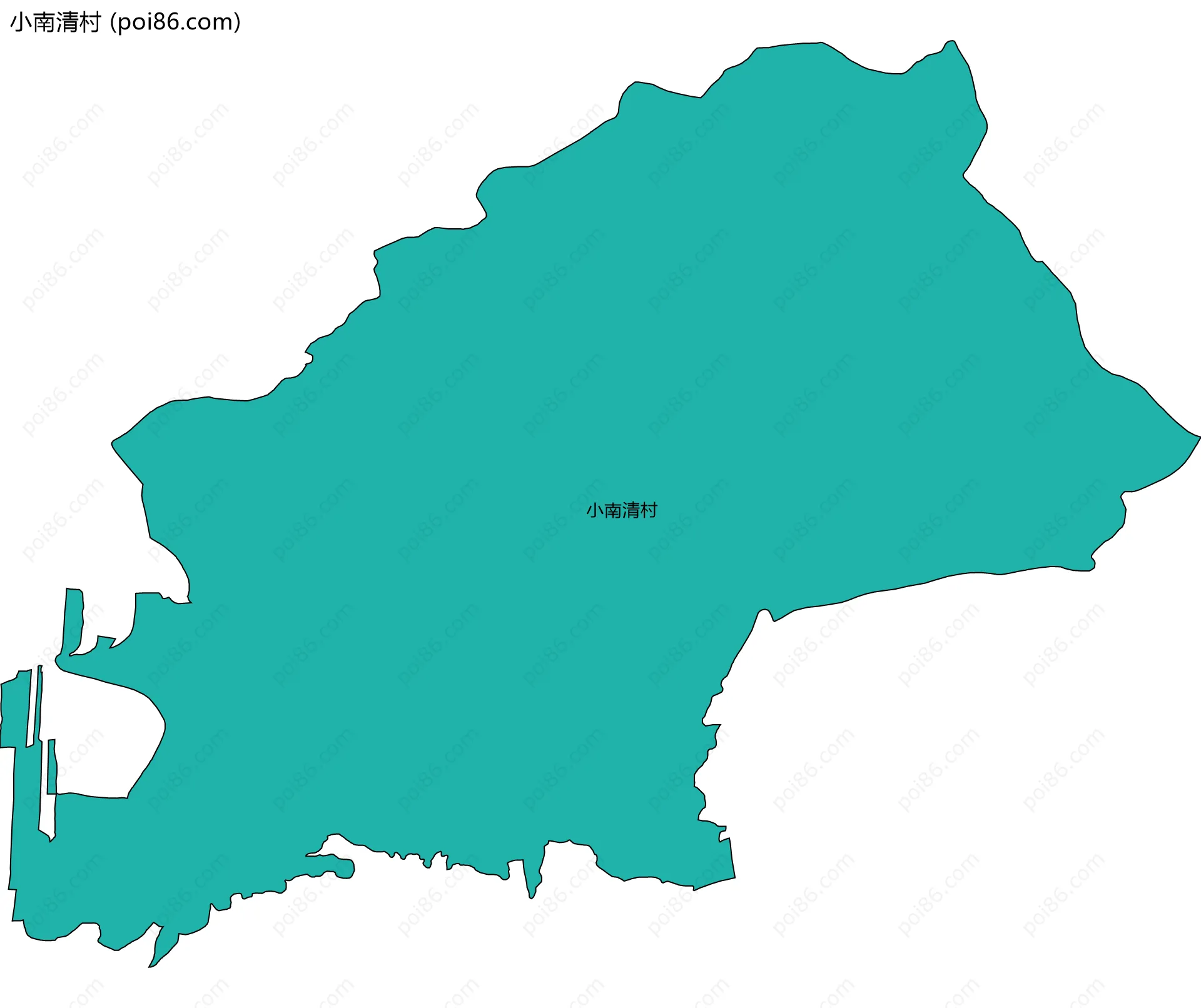 小南清村边界地图