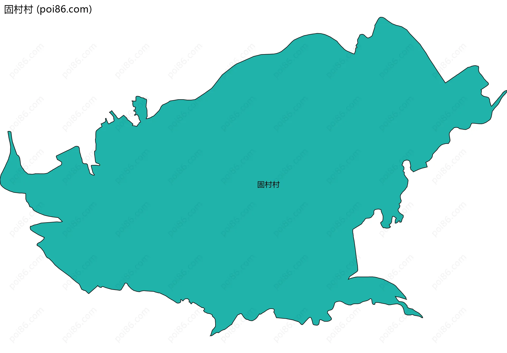 固村村边界地图