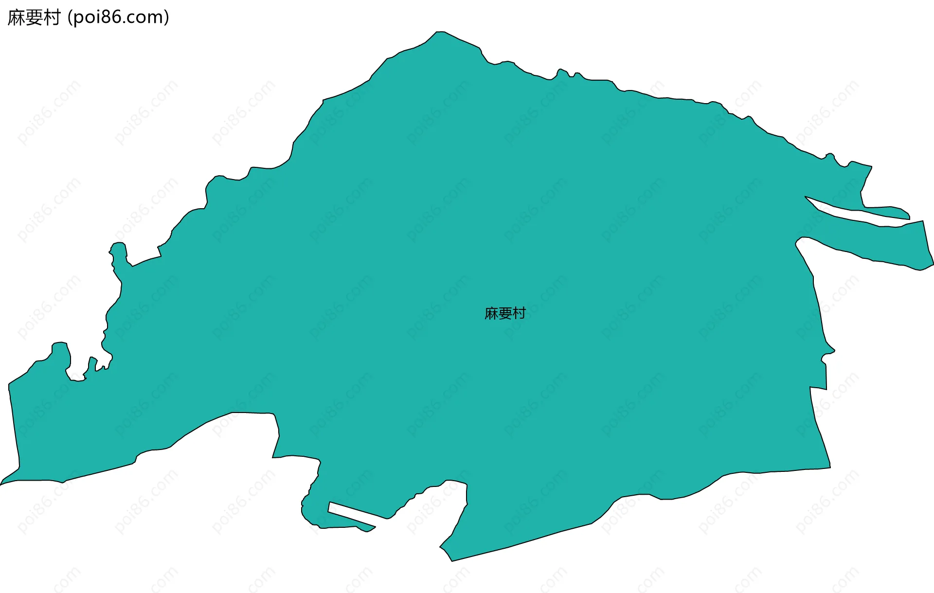 麻要村边界地图