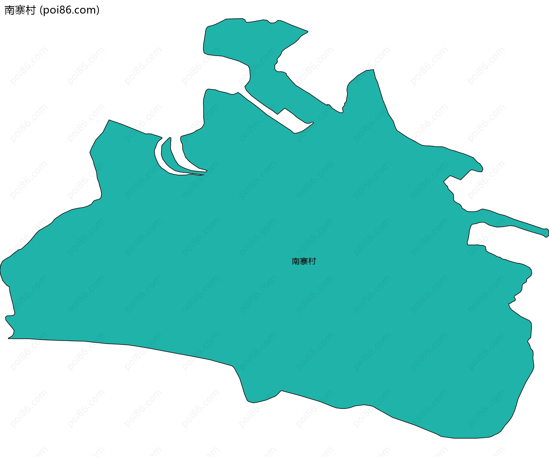 南寨村边界地图