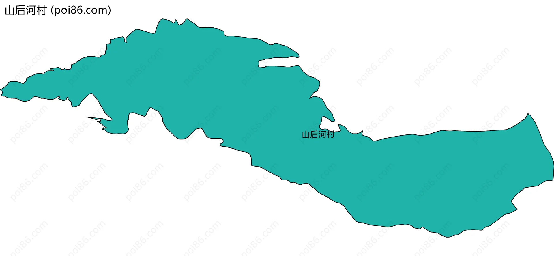 山后河村边界地图