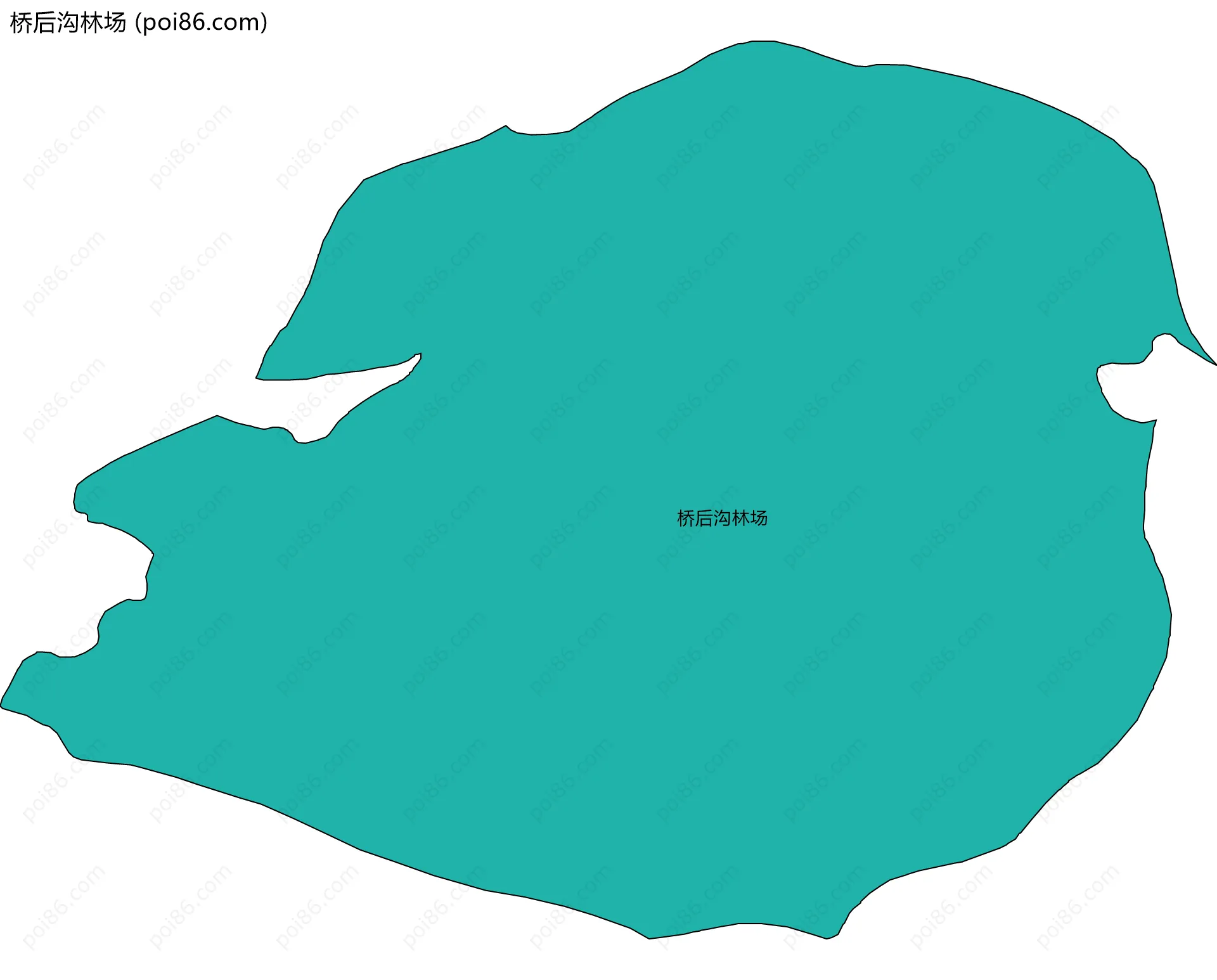 桥后沟林场边界地图