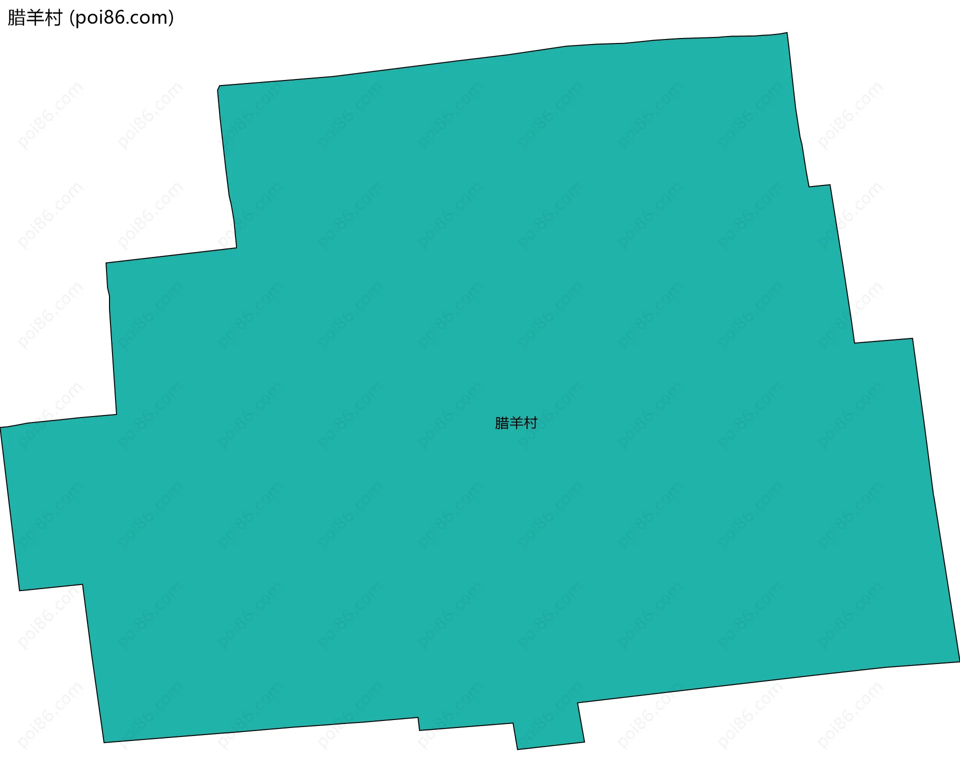 腊羊村边界地图