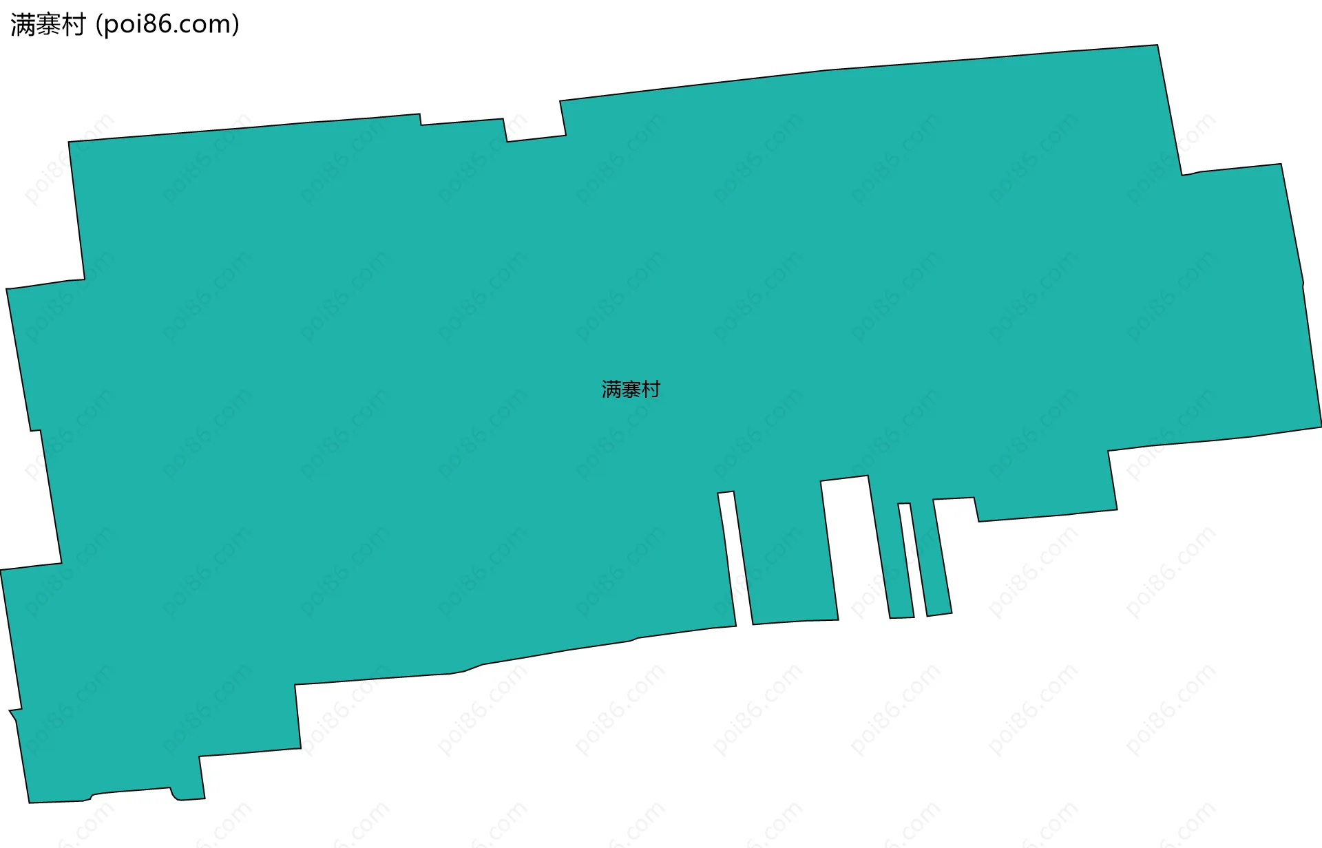 满寨村边界地图