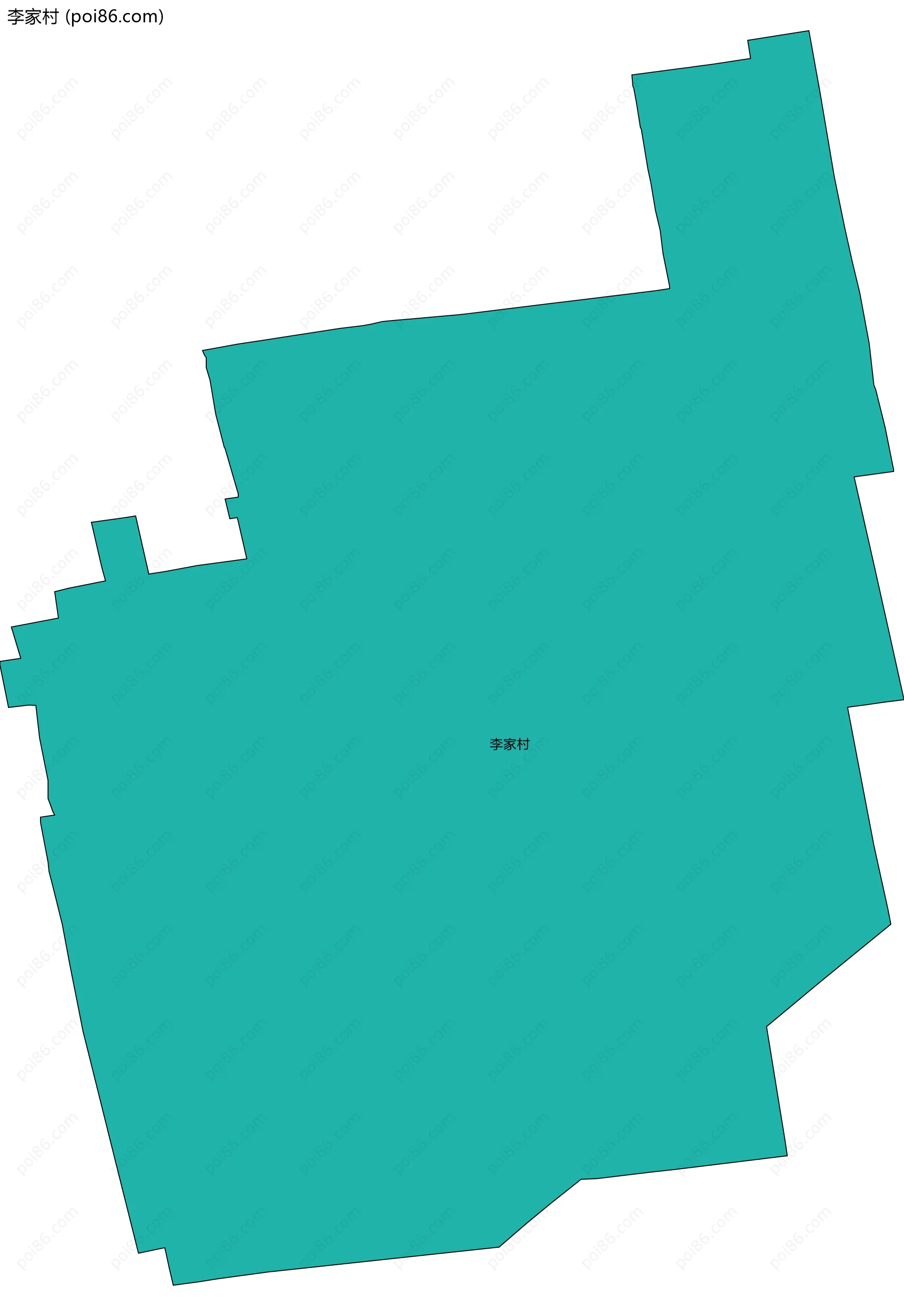 李家村边界地图