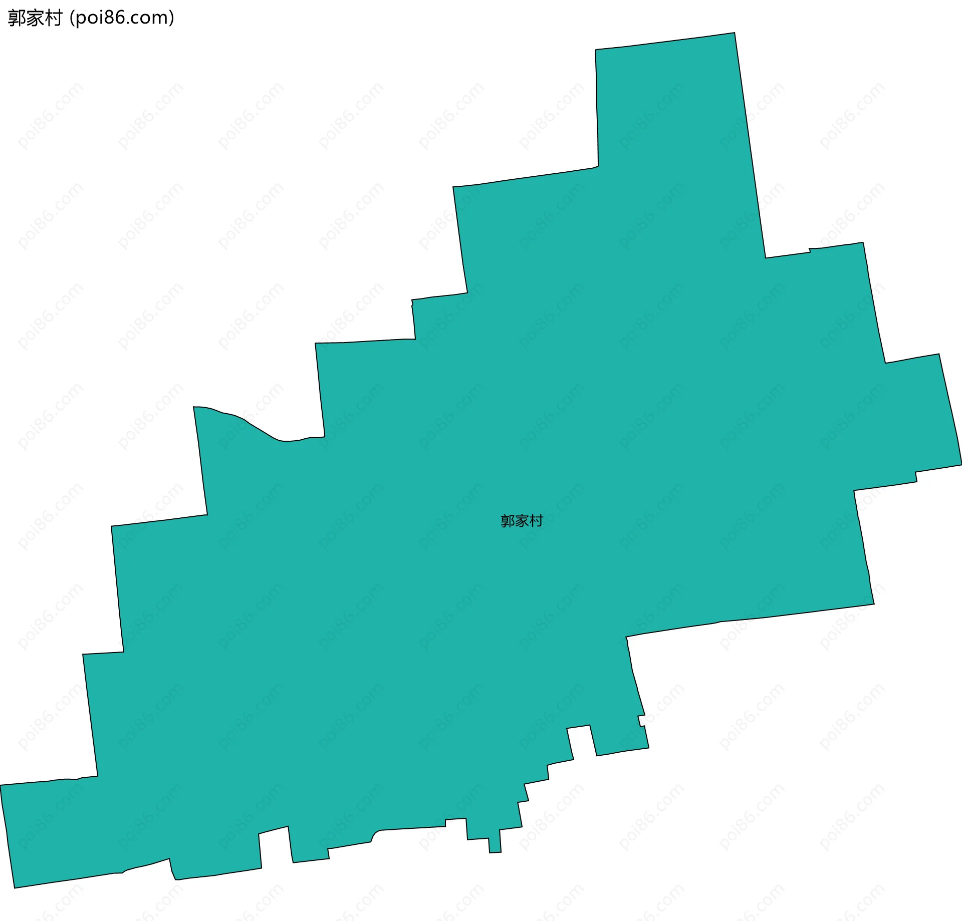 郭家村边界地图