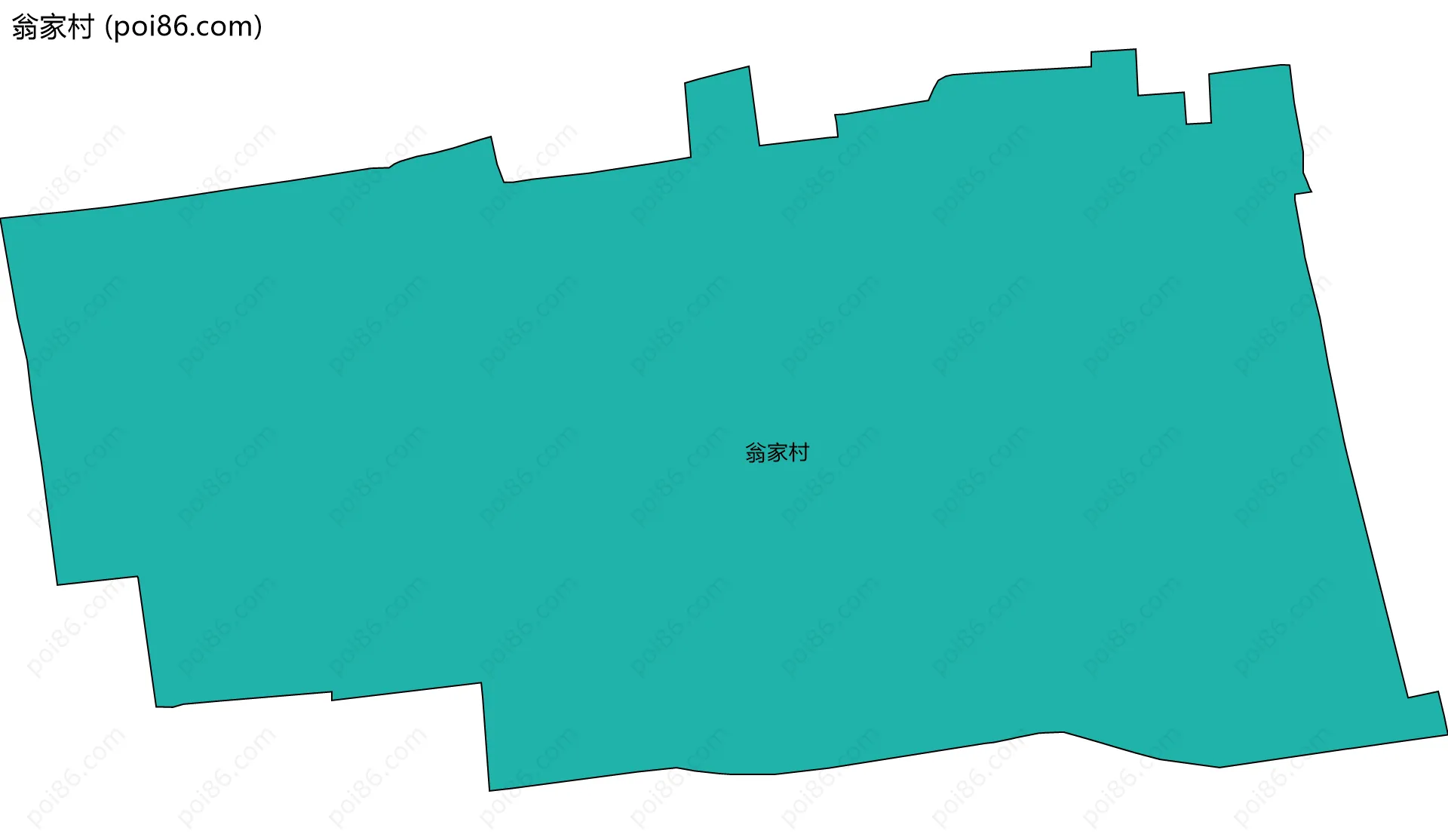 翁家村边界地图