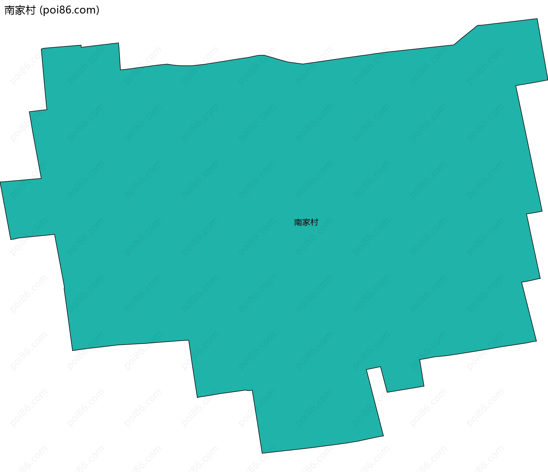 南家村边界地图