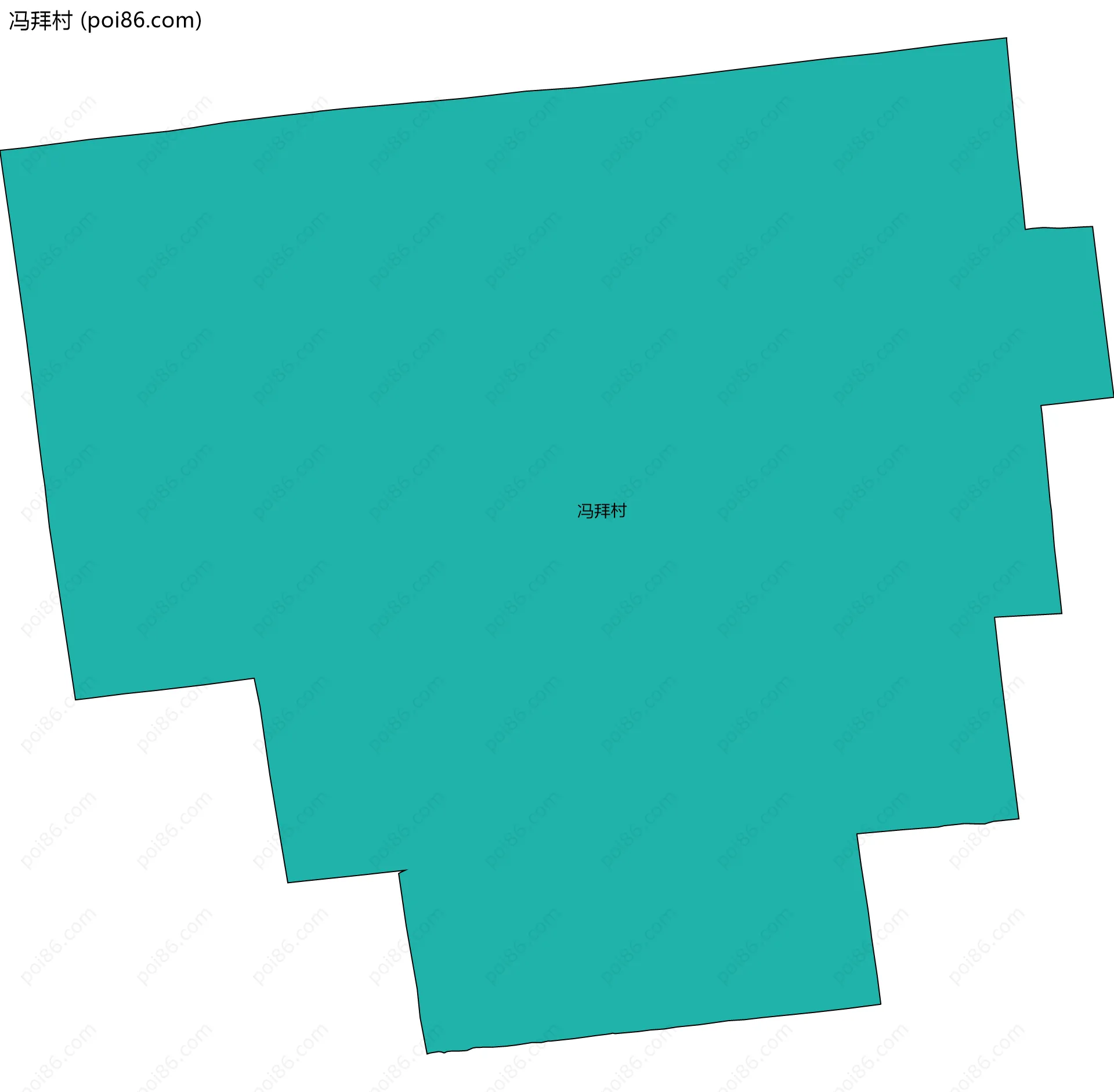 冯拜村边界地图