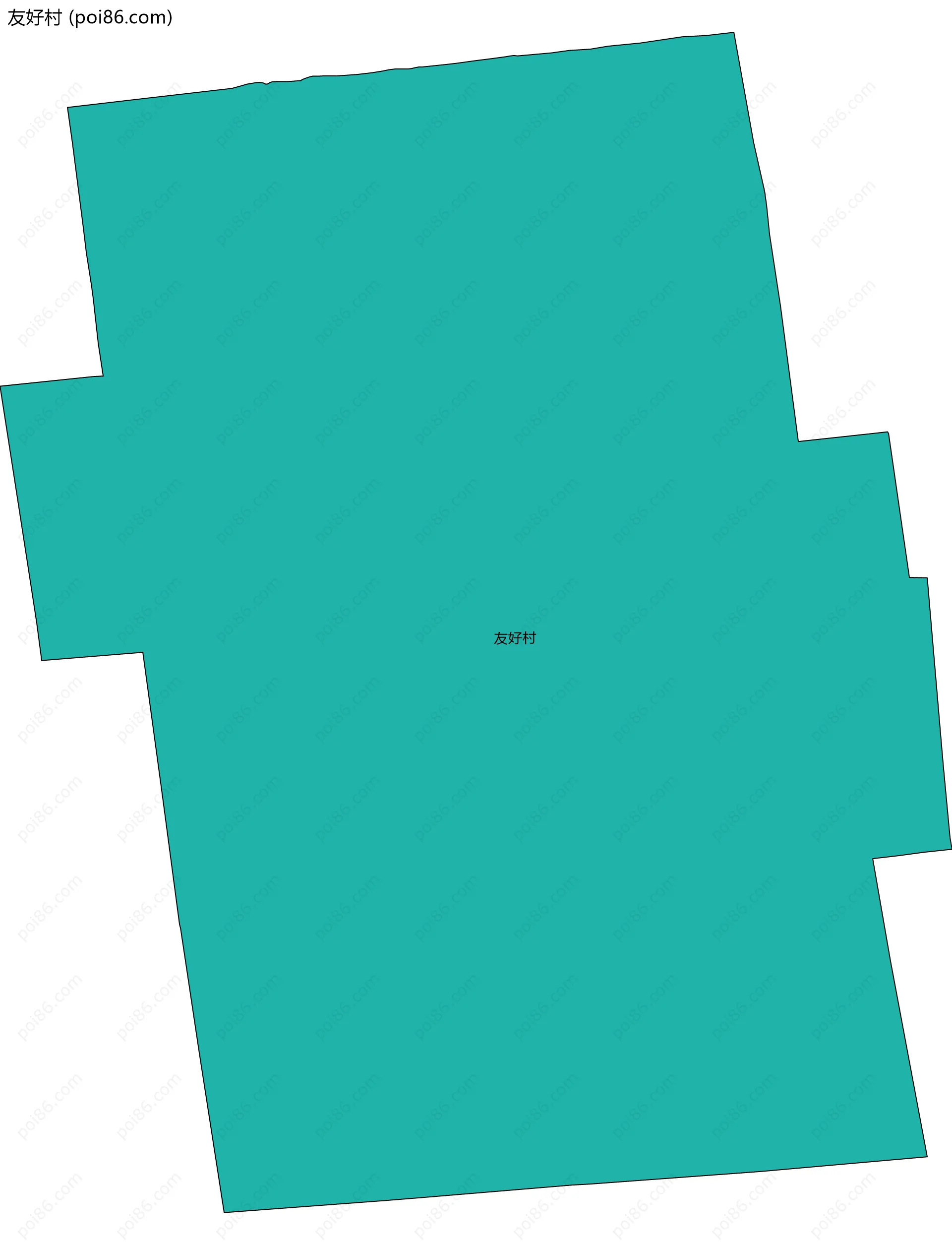 友好村边界地图