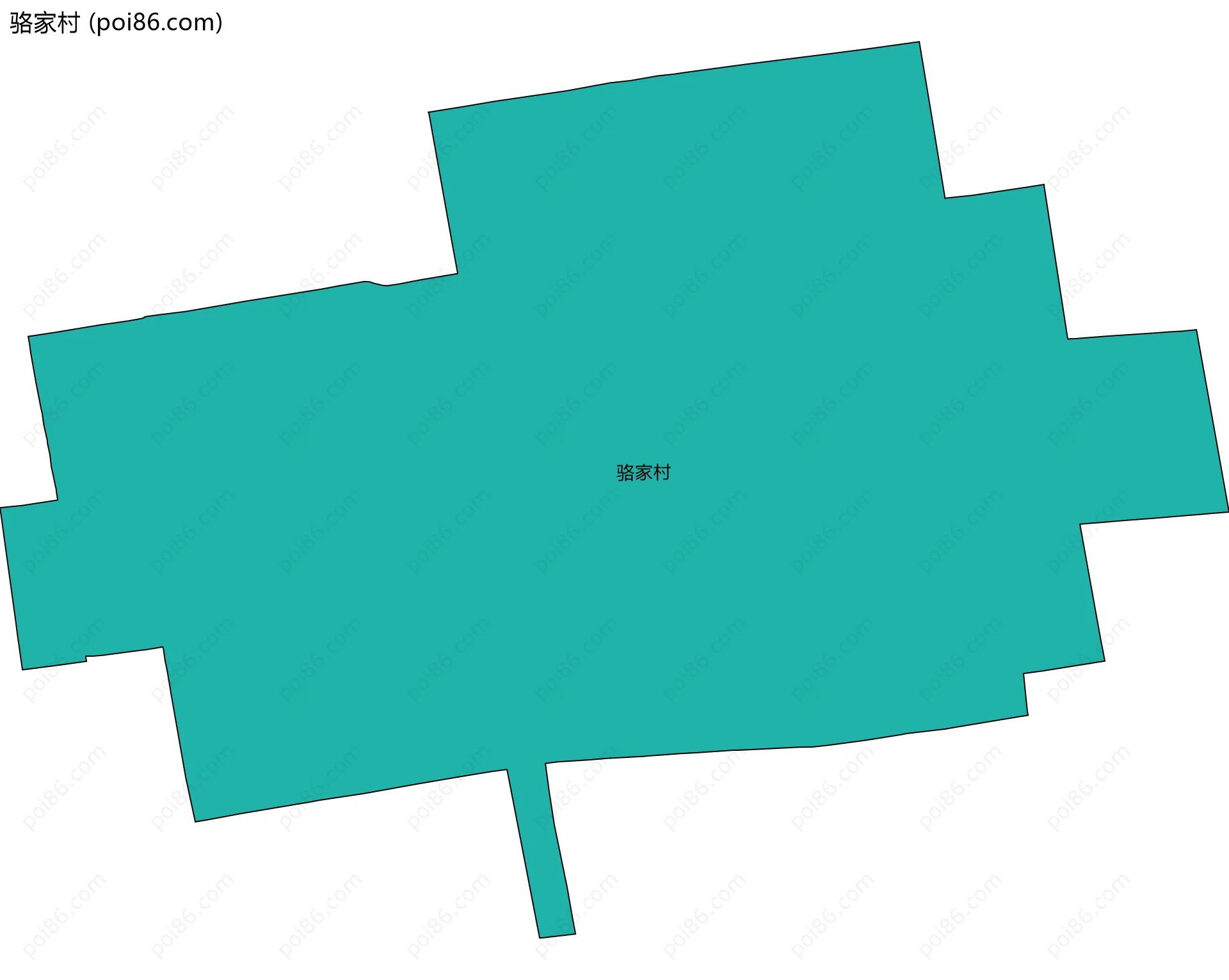 骆家村边界地图
