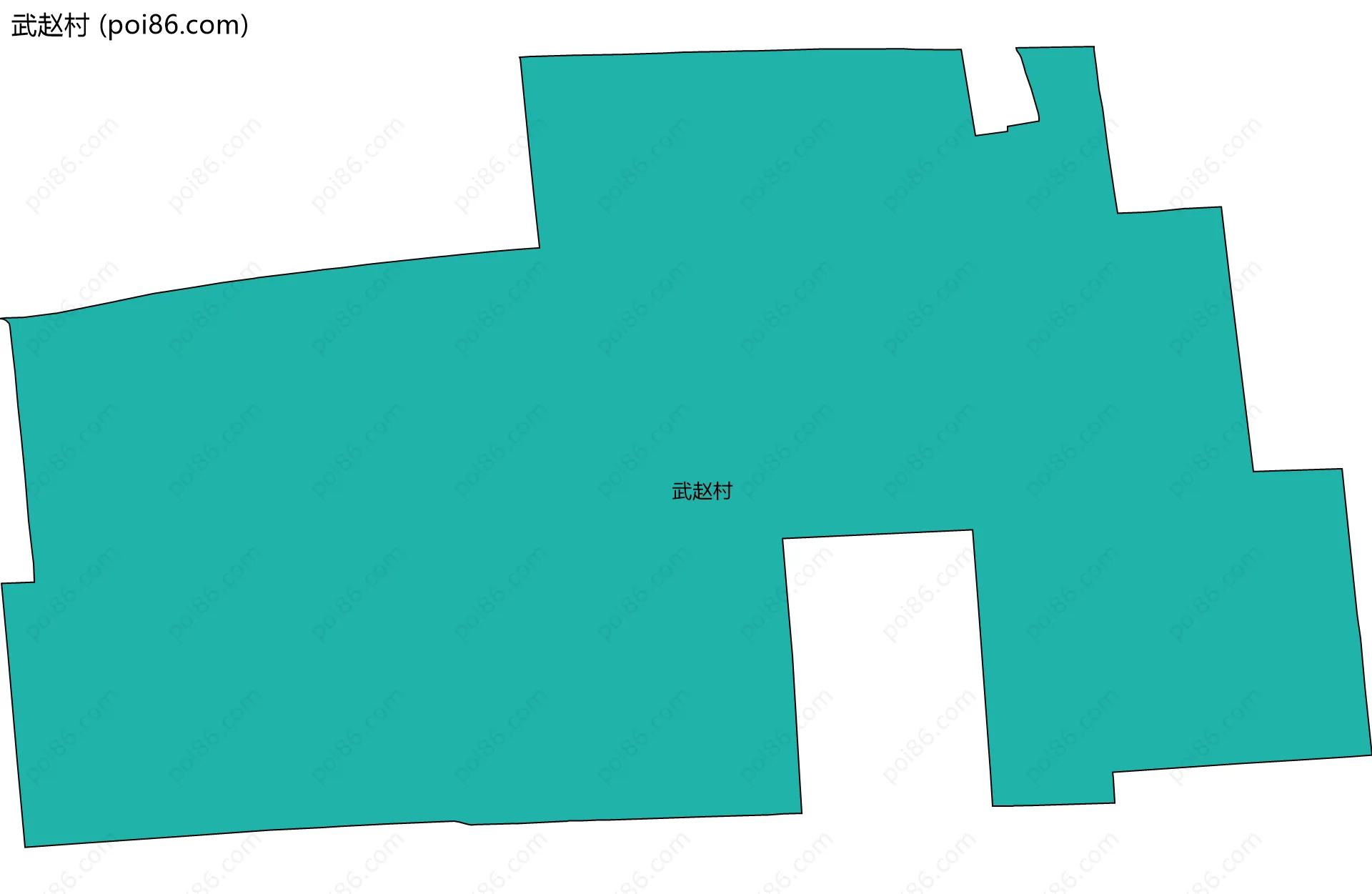 武赵村边界地图