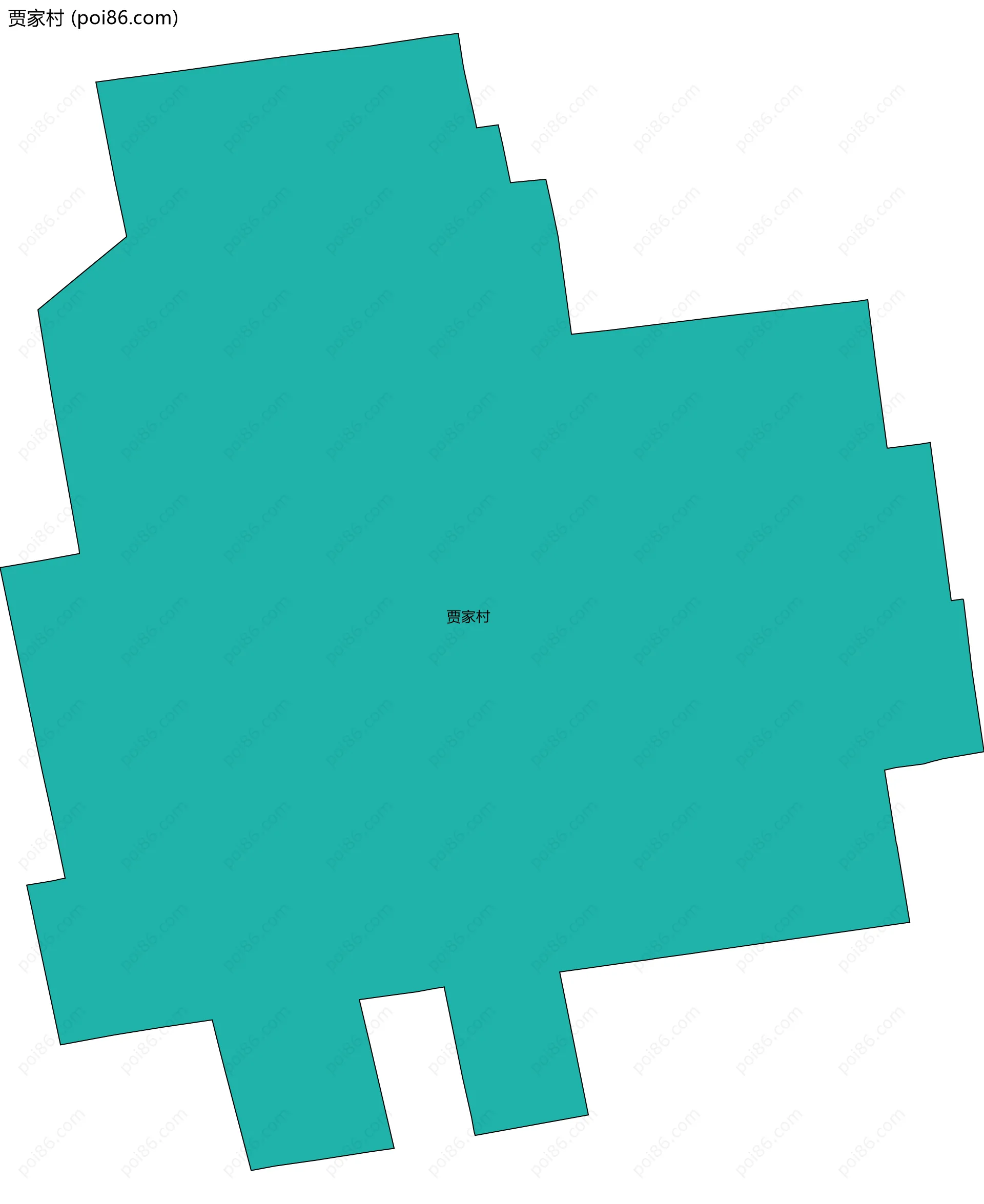 贾家村边界地图