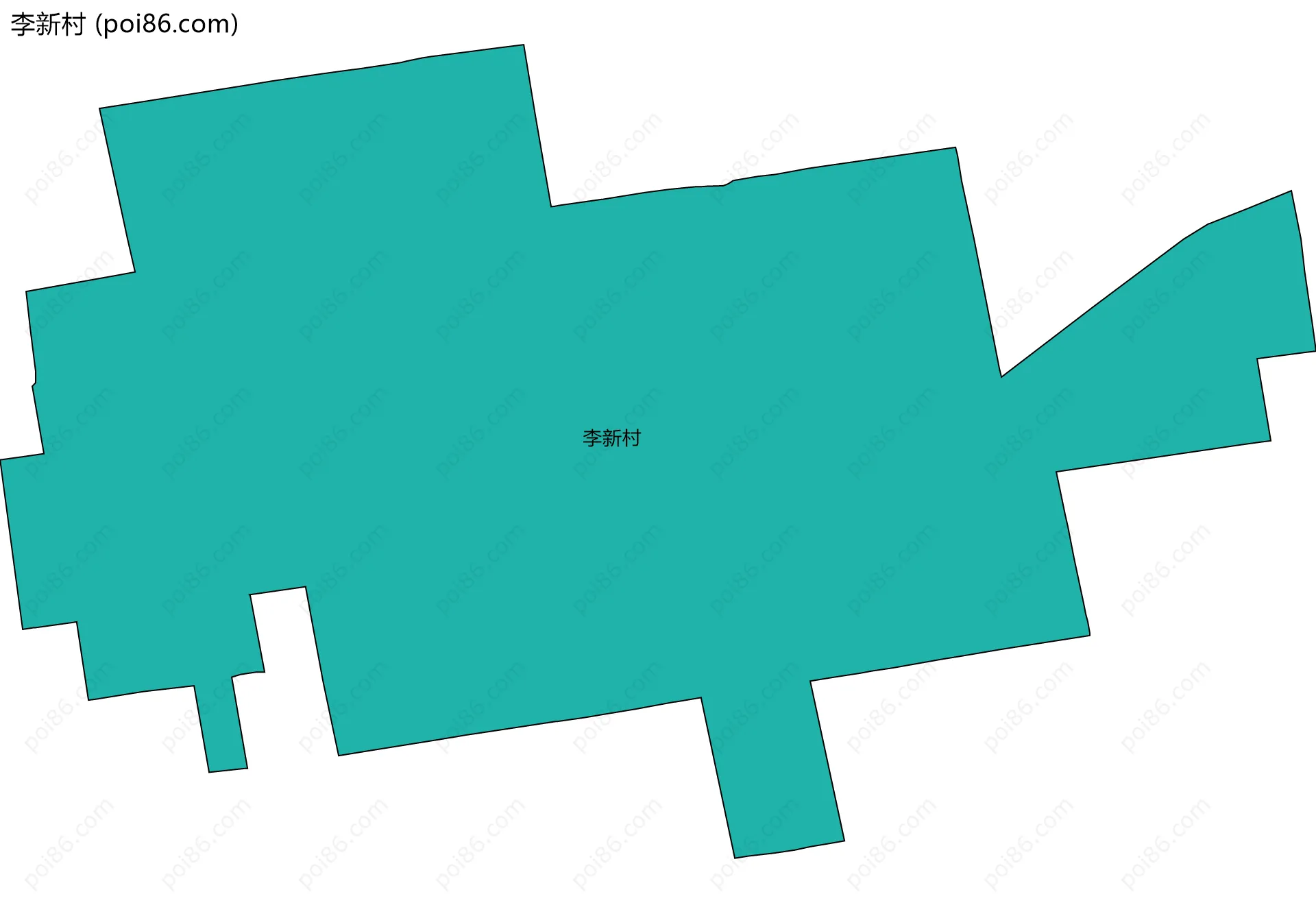李新村边界地图