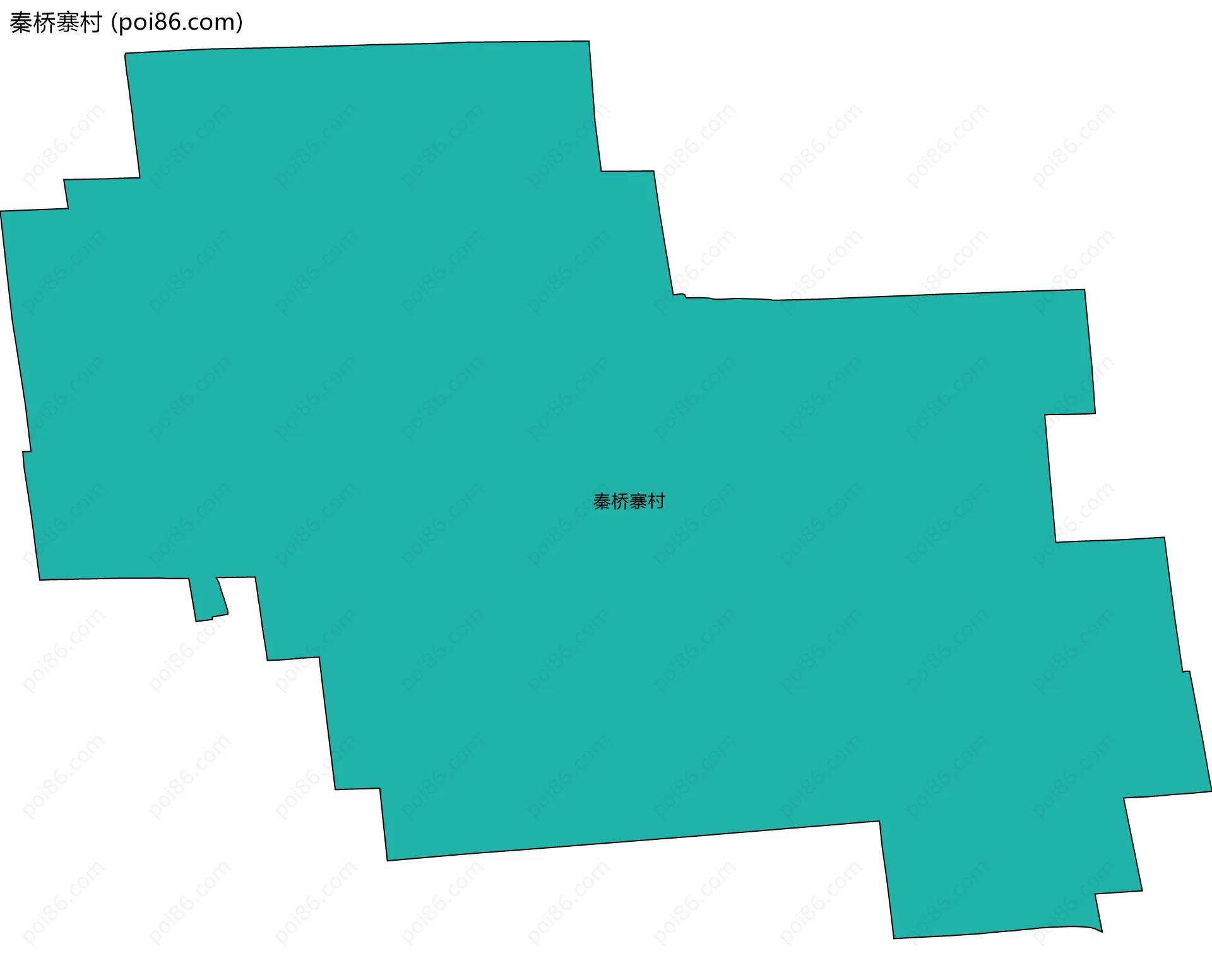 秦桥寨村边界地图
