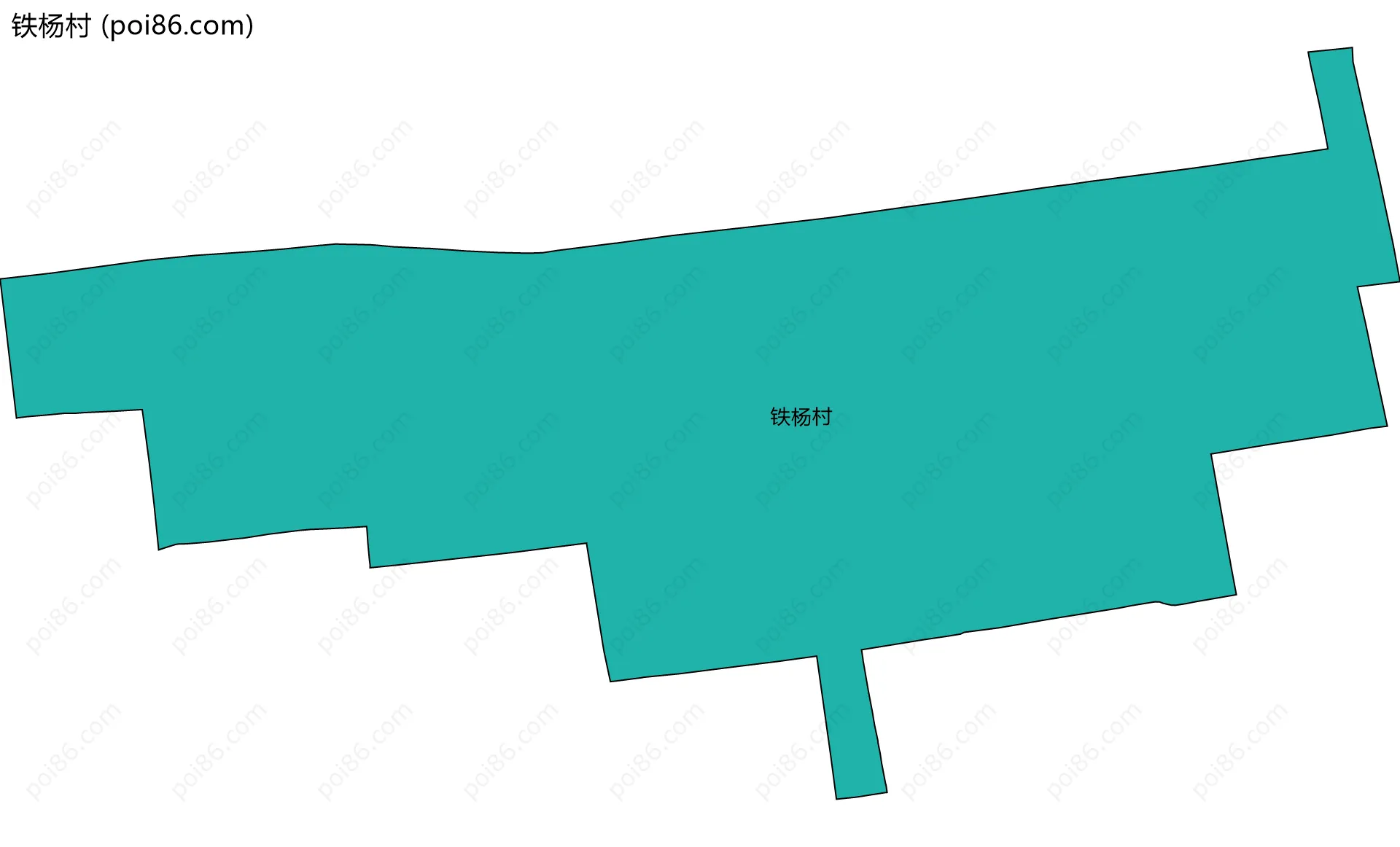 铁杨村边界地图