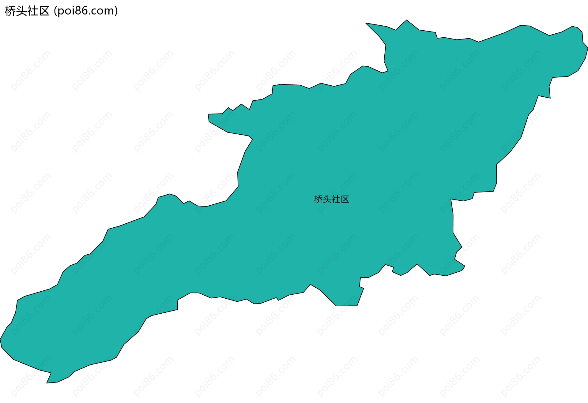 桥头社区边界地图